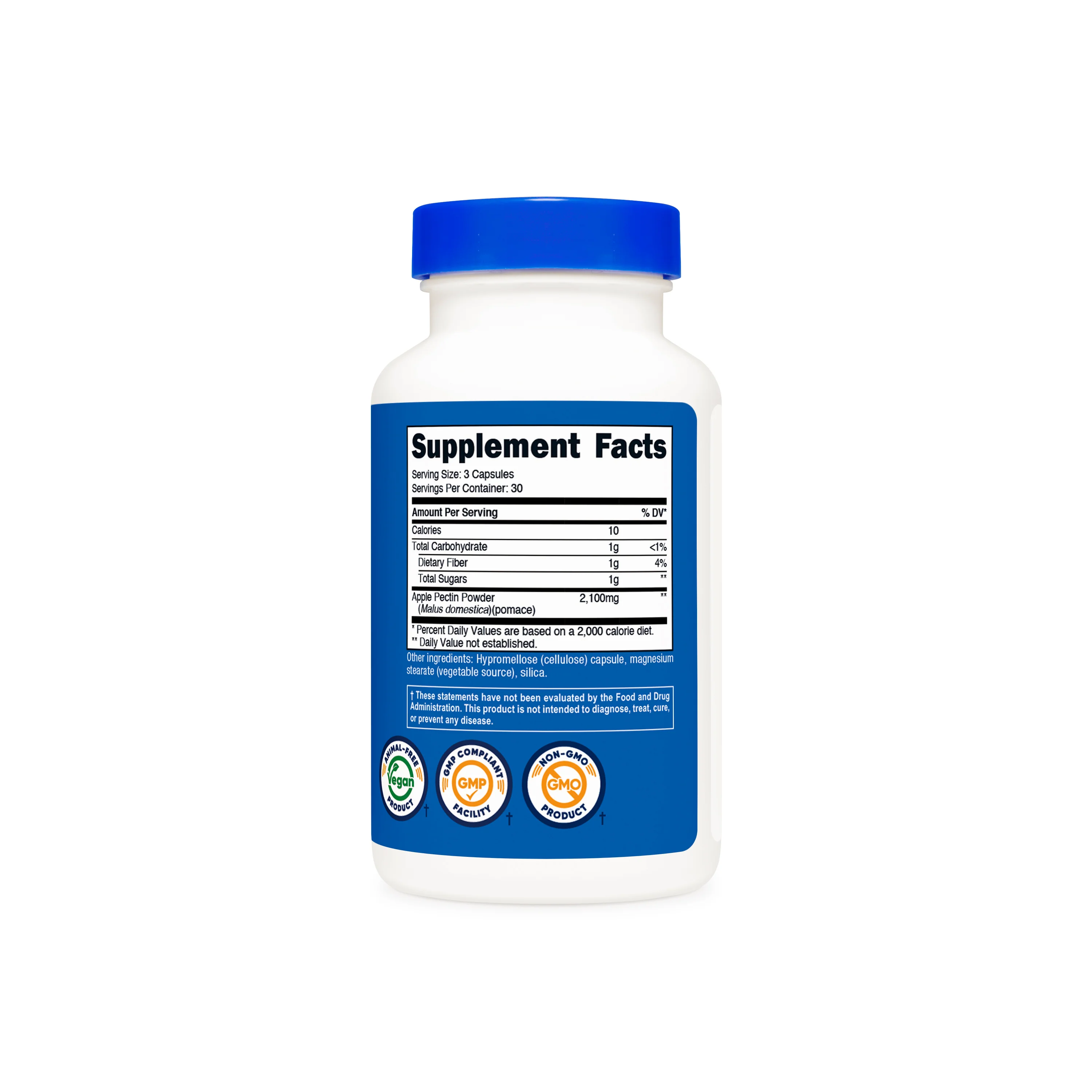Nutricost Apple Pectin Capsules - Image 2