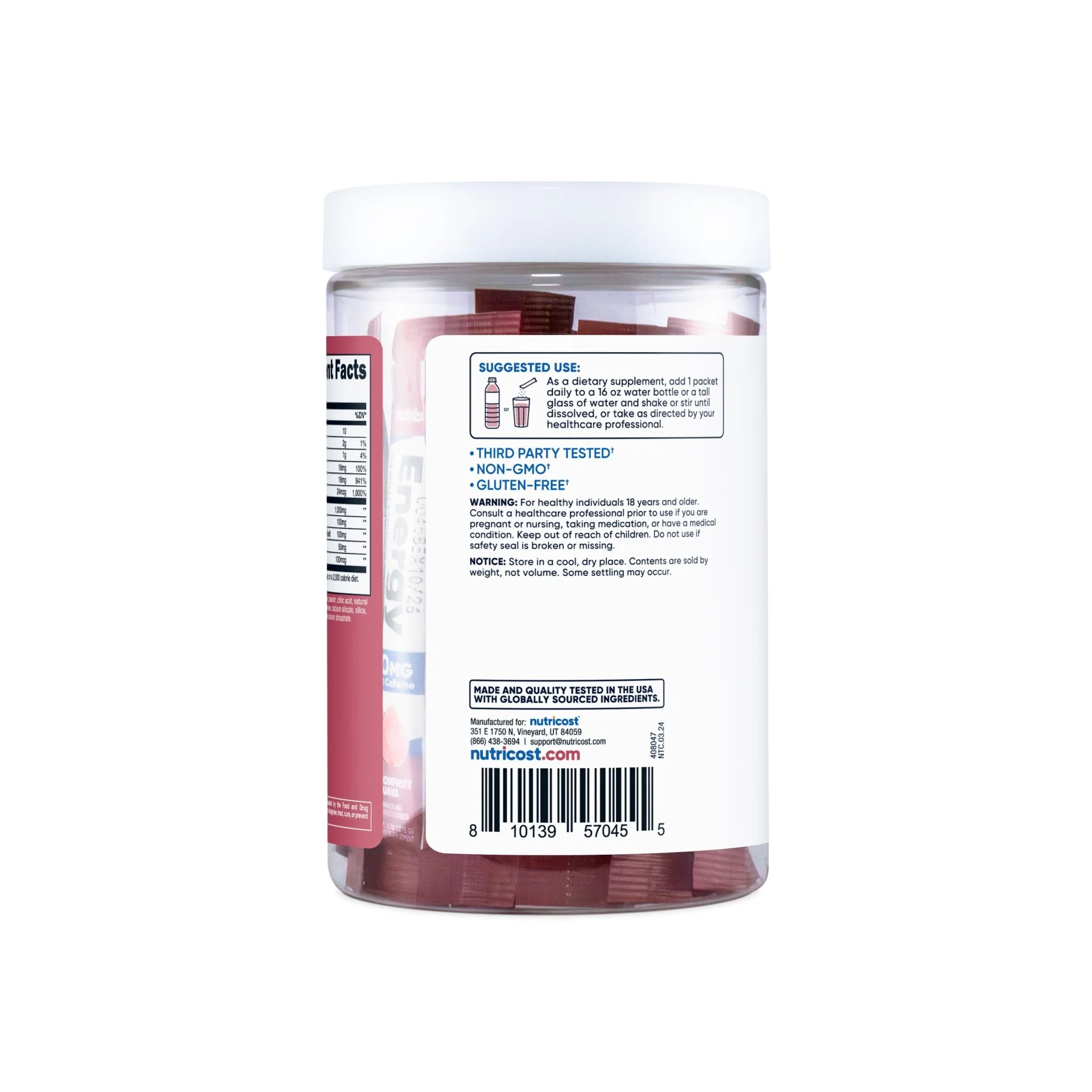 Nutricost Energy Stick Packs (20 Pack) - Image 11