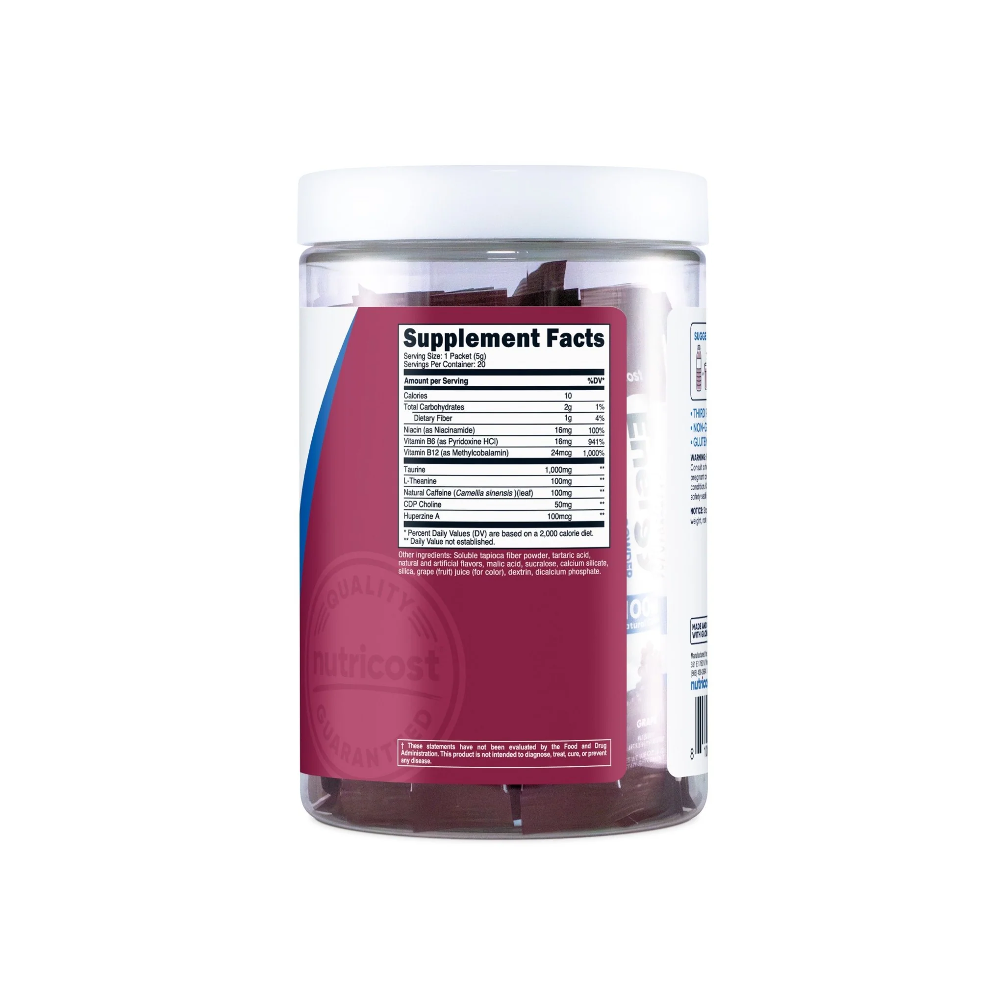 Nutricost Energy Stick Packs (20 Pack) - Image 6