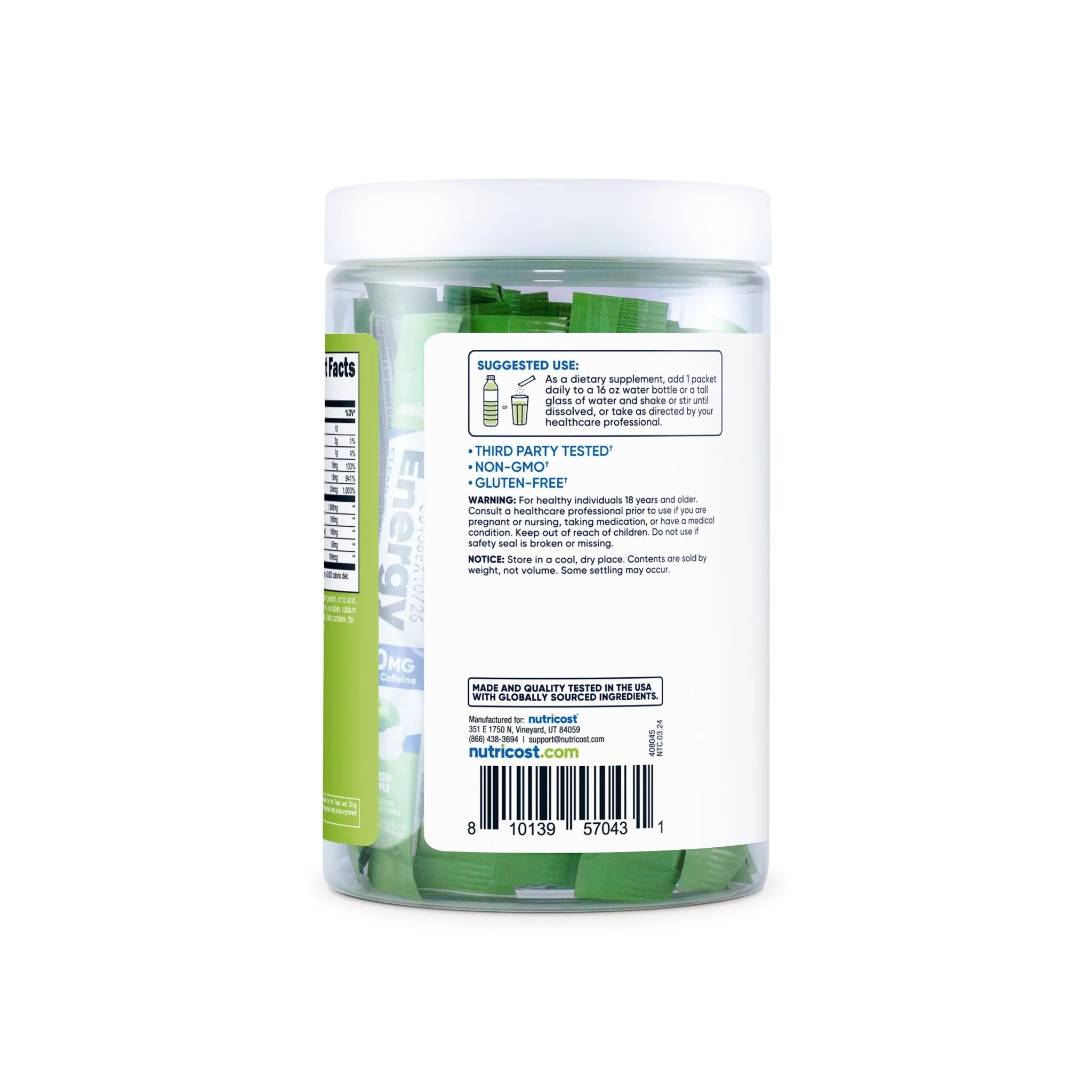 Nutricost Energy Stick Packs (20 Pack) - Image 8