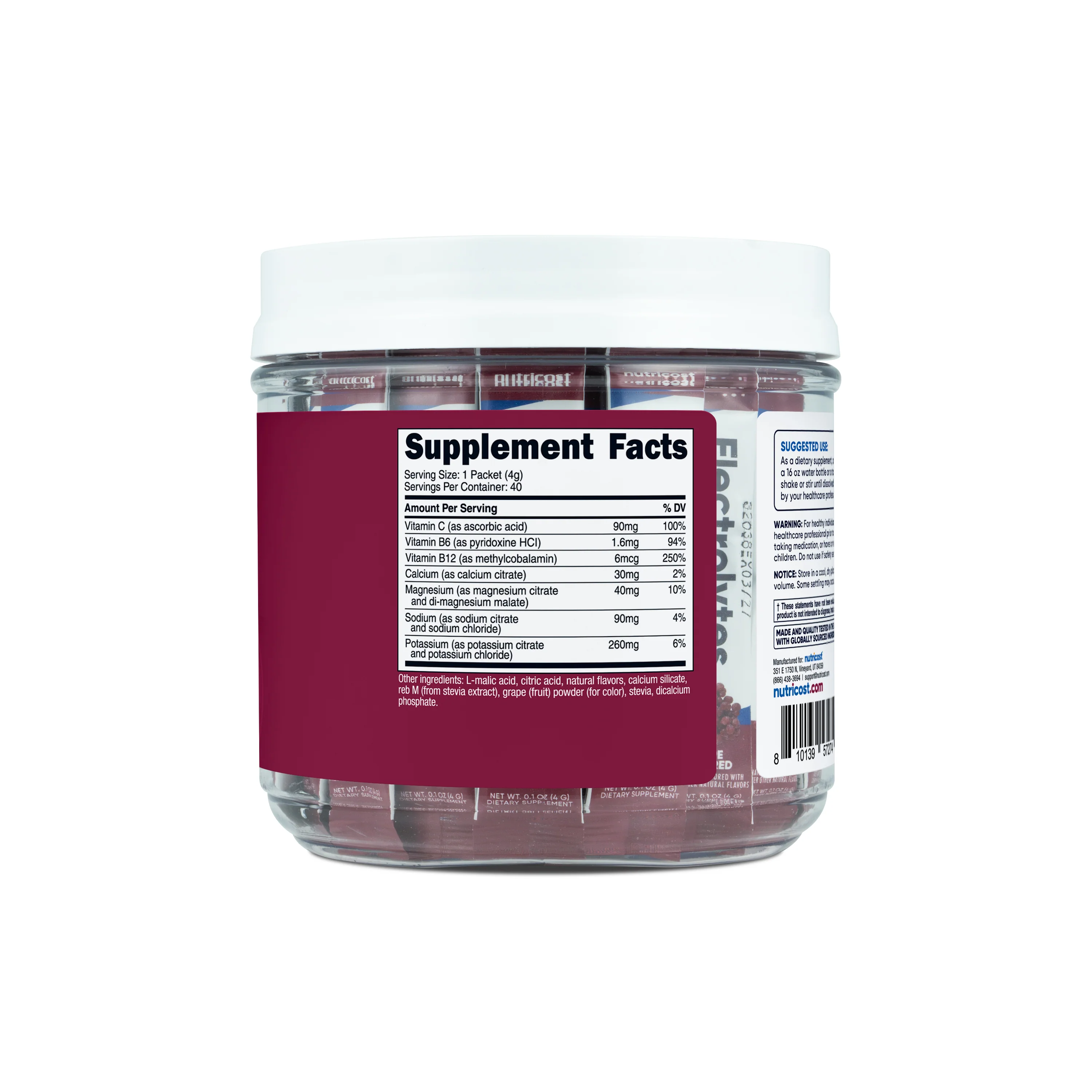 Nutricost Electrolytes Hydration Stick Packs (40 Pack) - Image 12