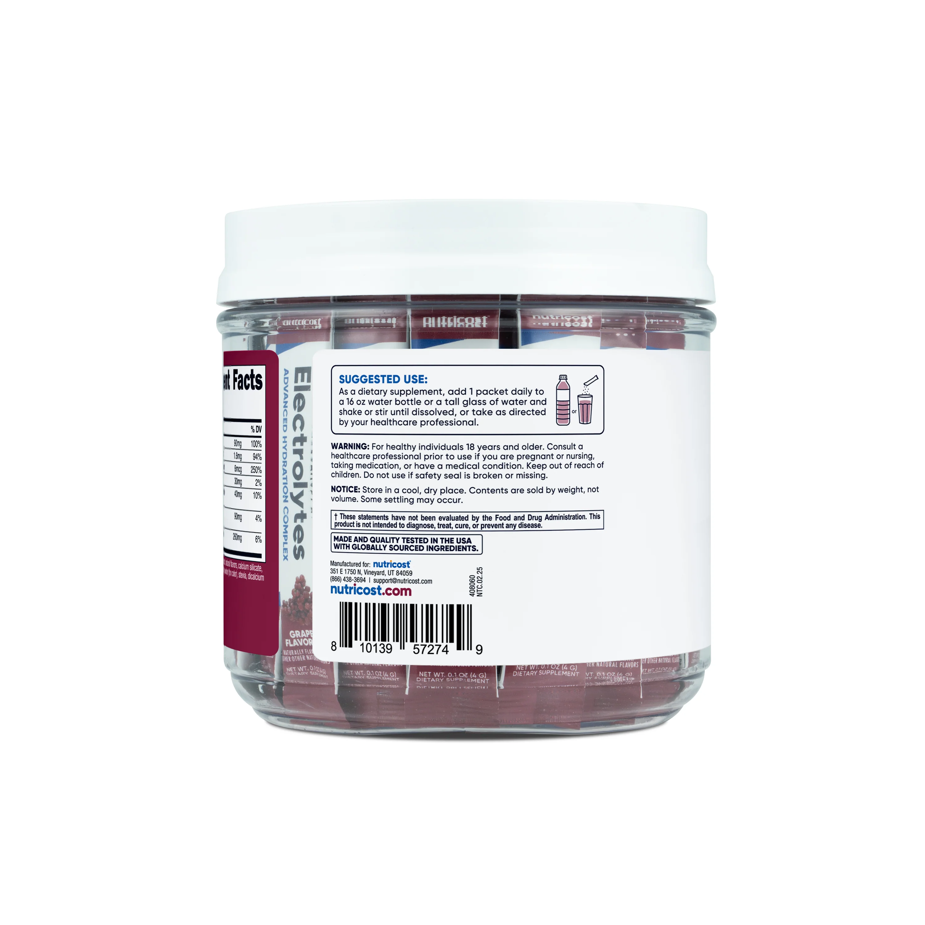 Nutricost Electrolytes Hydration Stick Packs (40 Pack) - Image 13