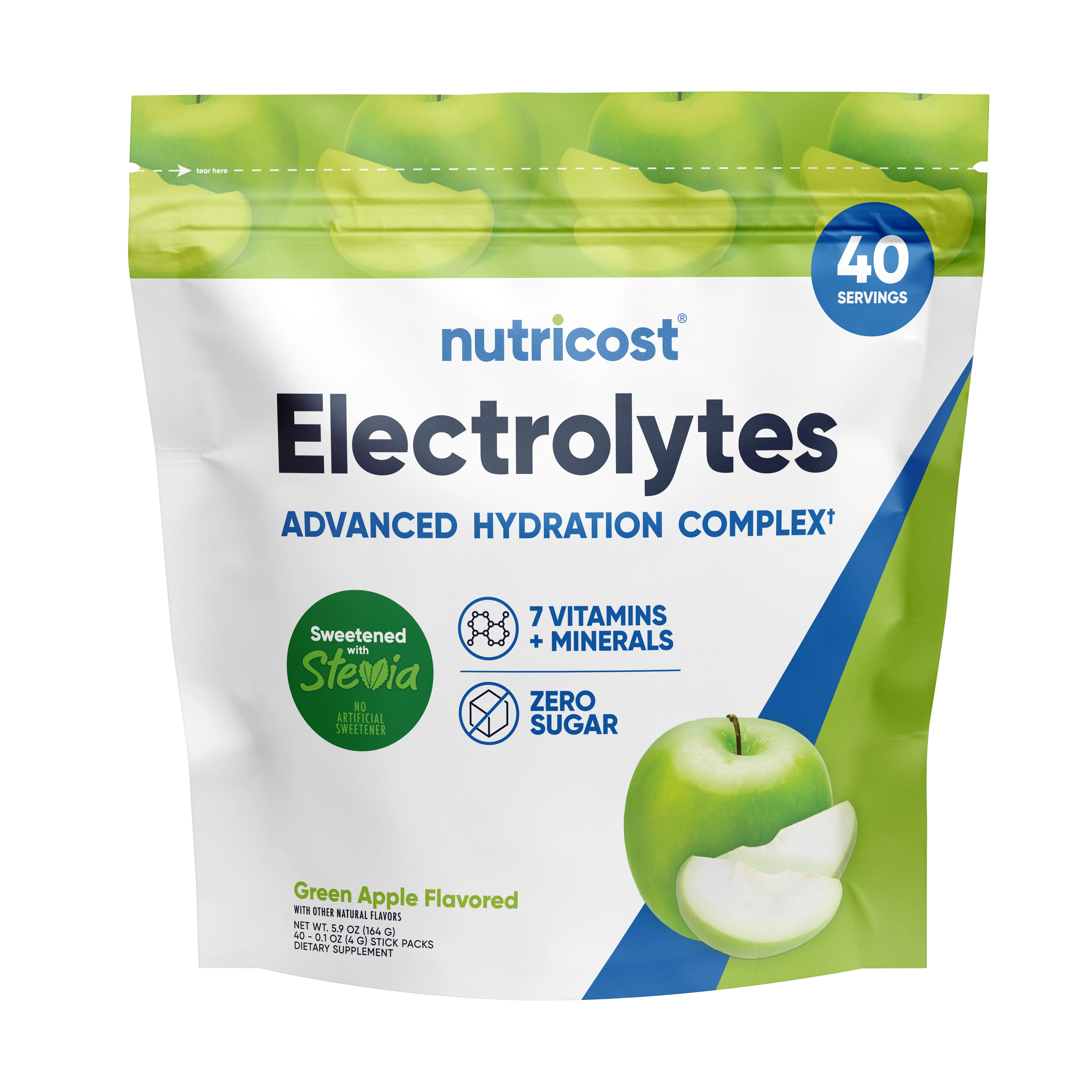 Nutricost Electrolytes Hydration Stick Packs (40 Pack) - Image 4
