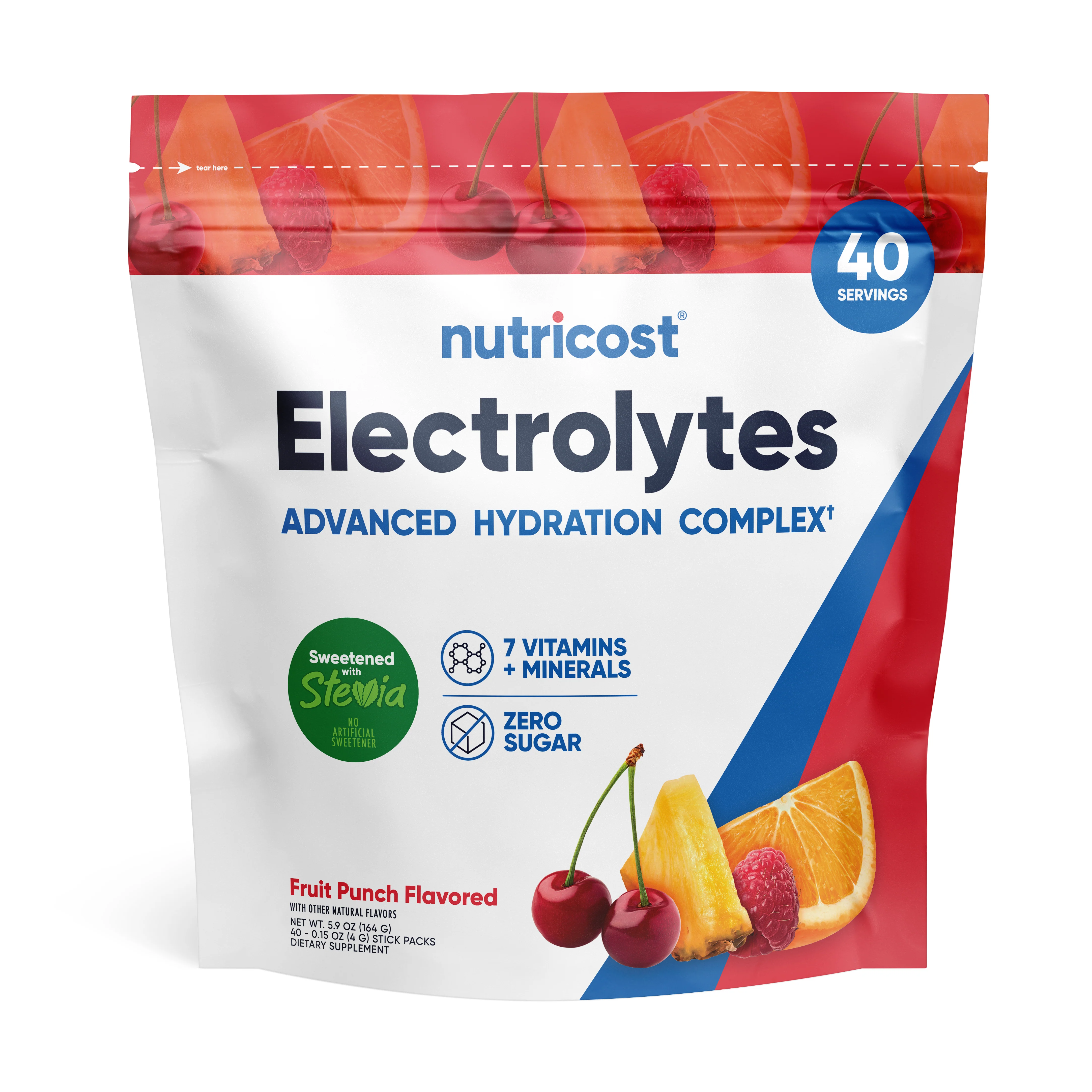 Nutricost Electrolytes Hydration Stick Packs (40 Pack) - Image 6