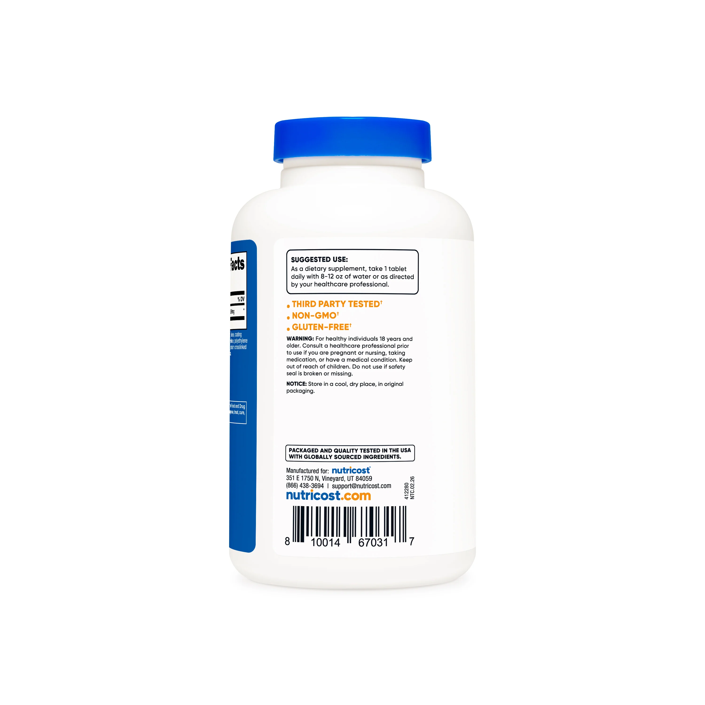 Nutricost L-Arginine Tablets - Image 3