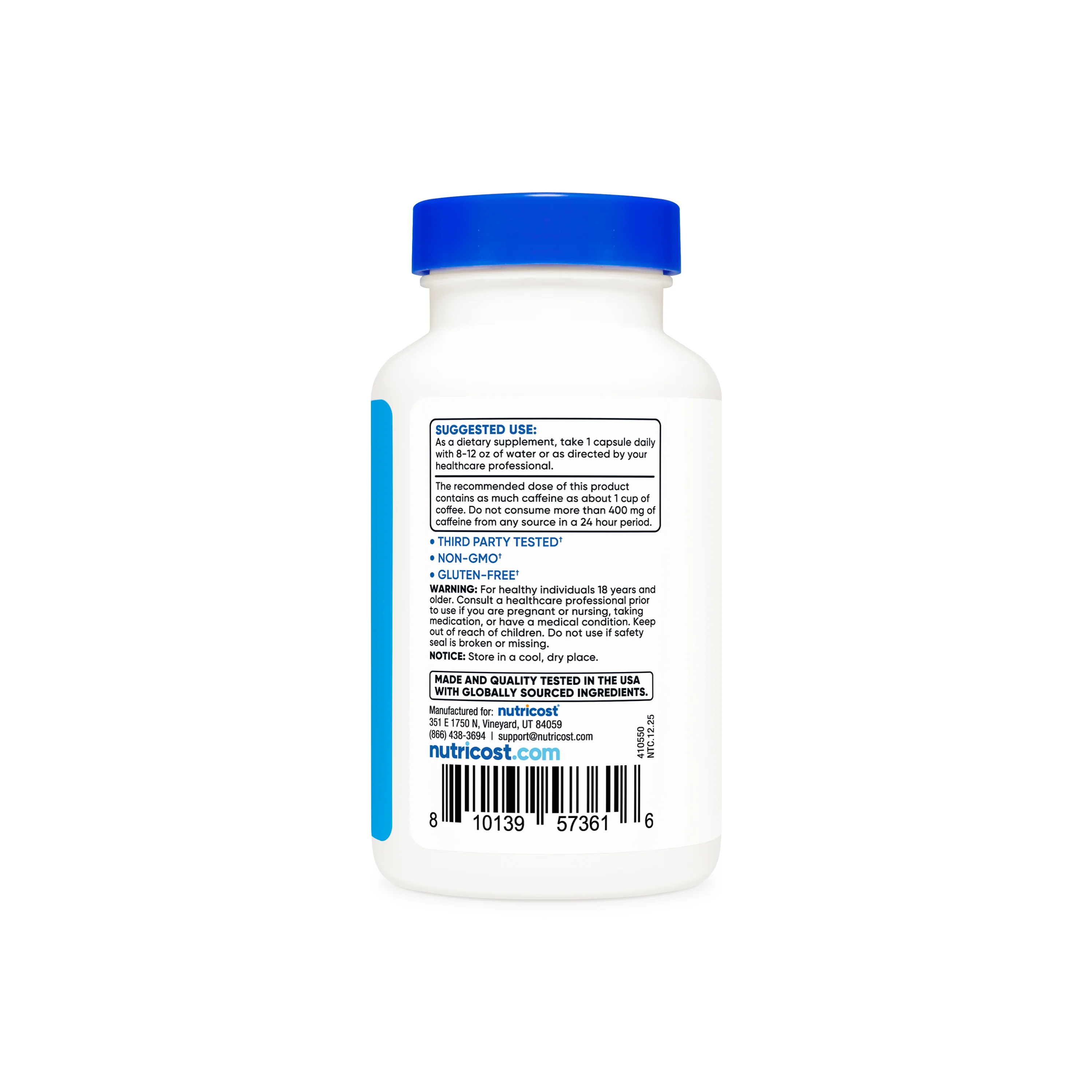 Nutricost Natural Energy Complex Capsules - Image 3
