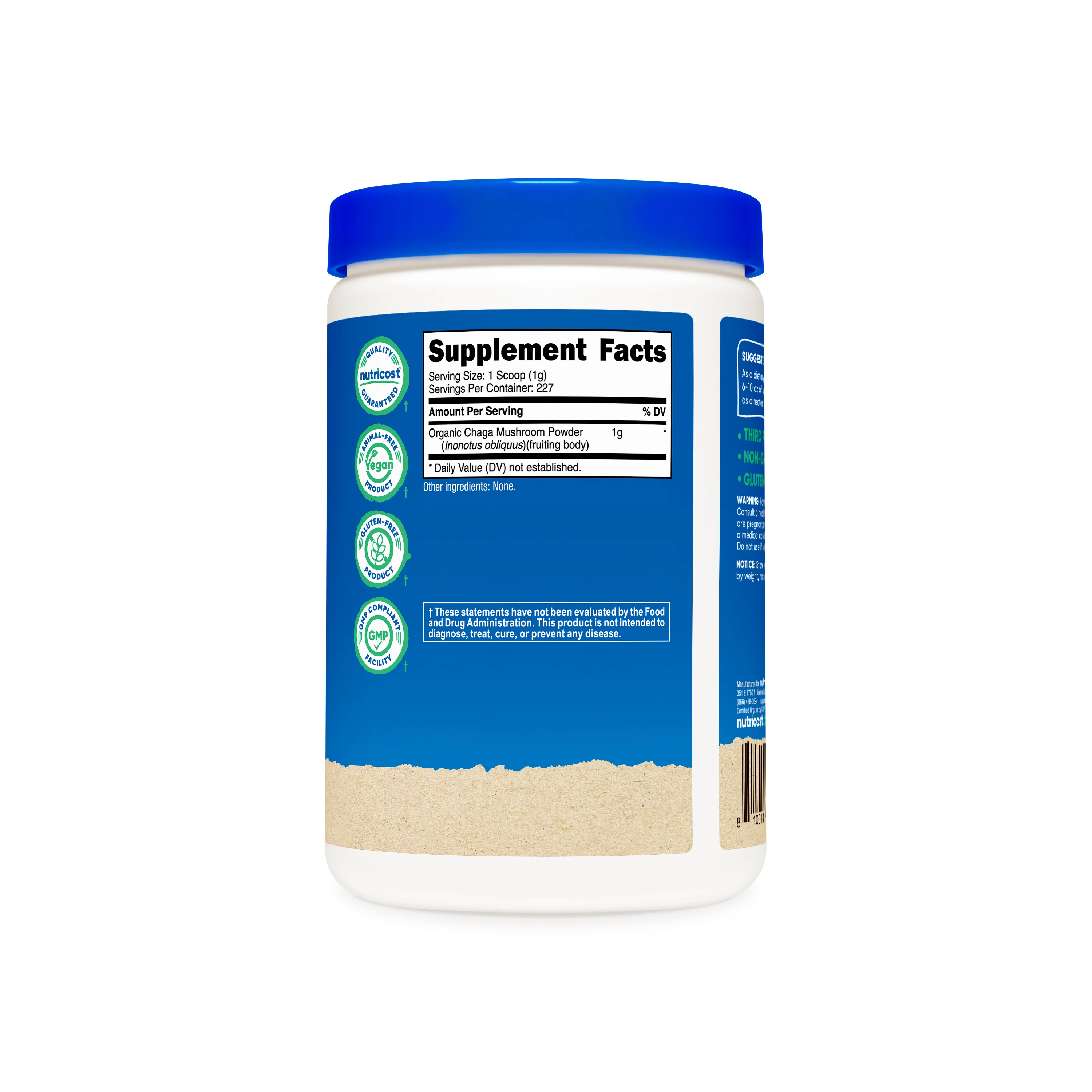 Nutricost Organic Chaga Mushroom Powder - Image 2