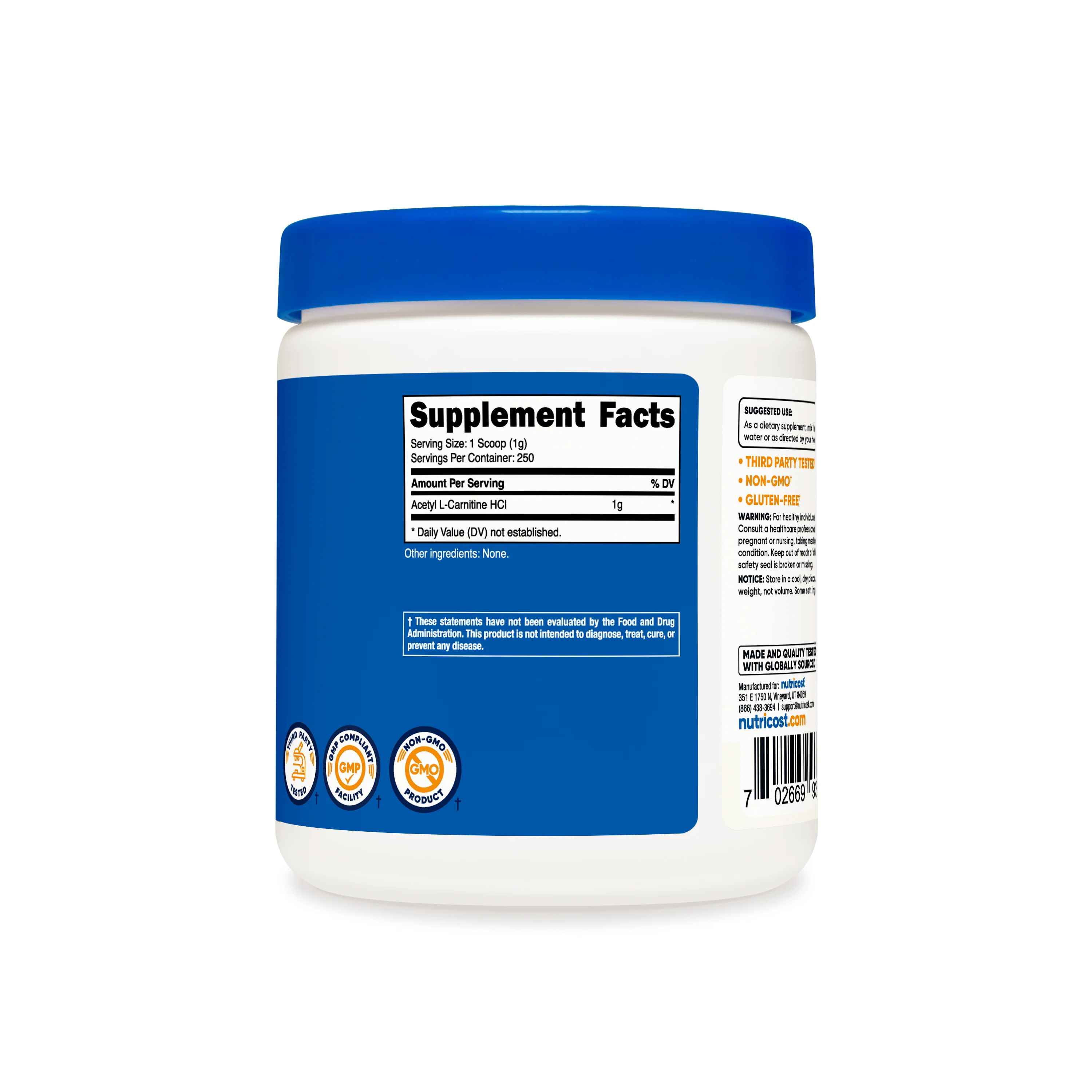 Nutricost Acetyl L-Carnitine Powder - Image 5