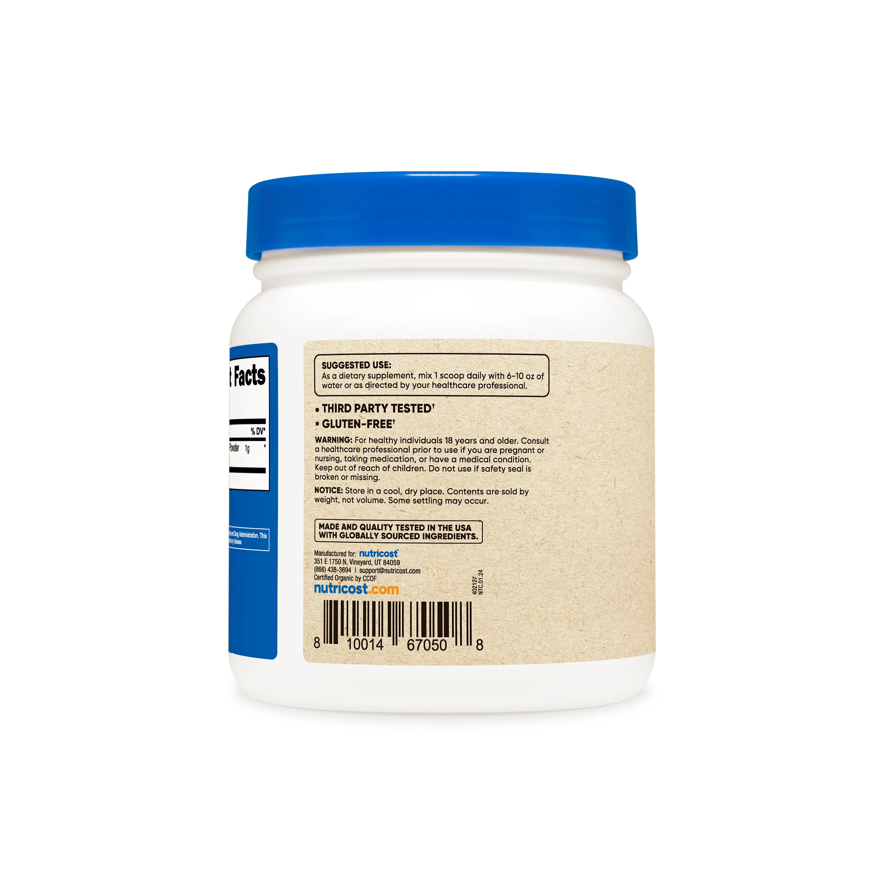 Nutricost Organic Lion's Mane Mushroom Powder - Image 3