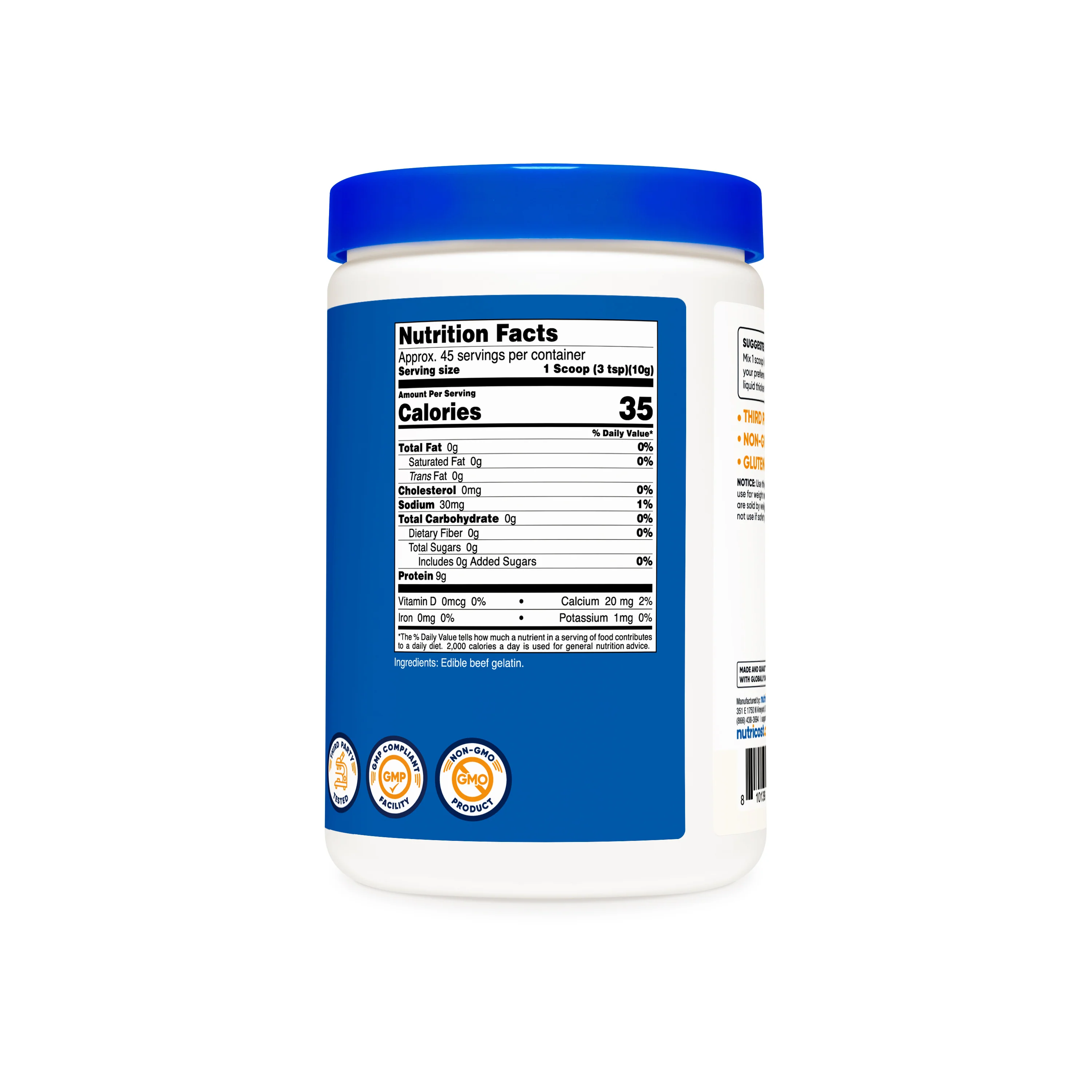 Nutricost Beef Gelatin Powder - Image 2