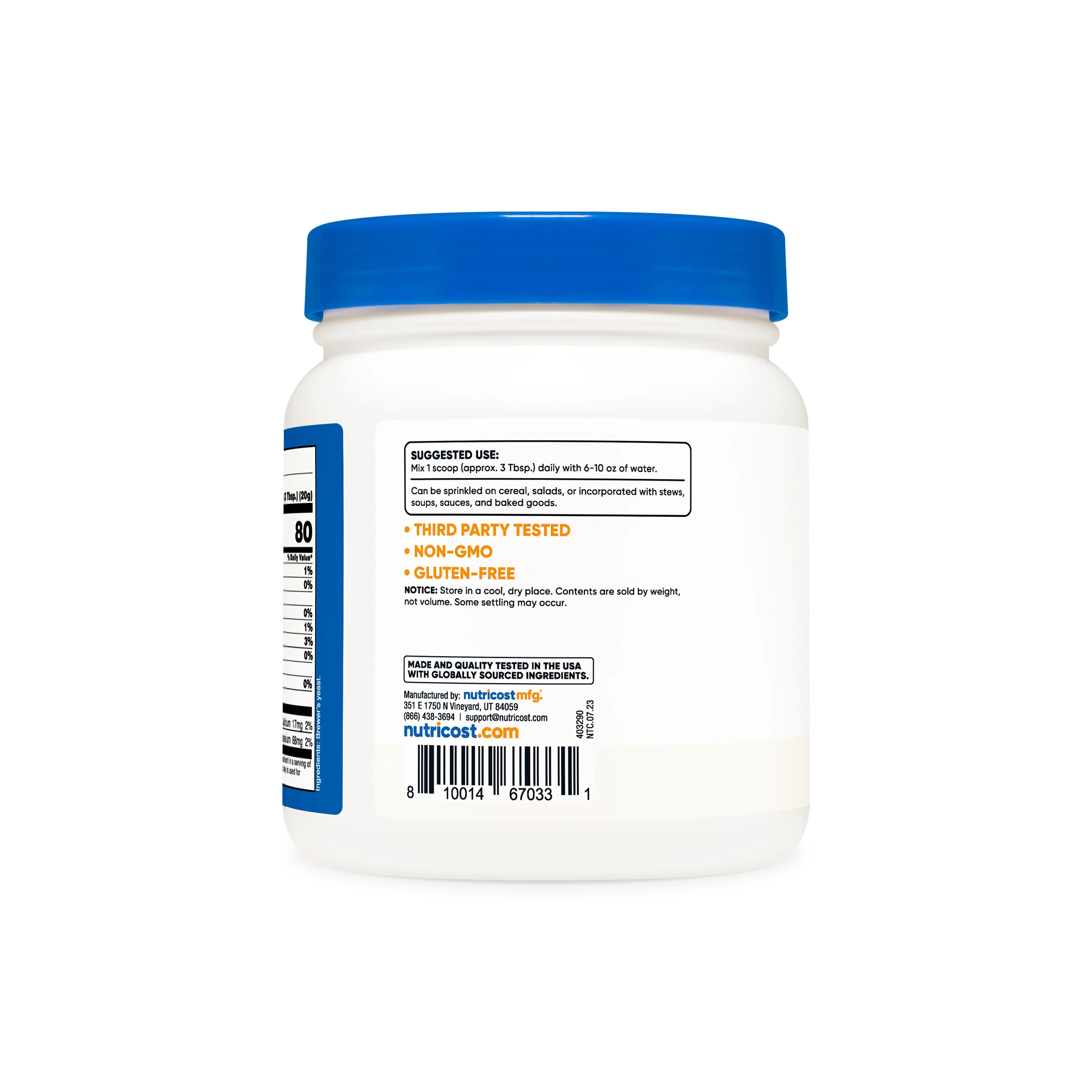 Nutricost Brewer's Yeast Powder - Image 3