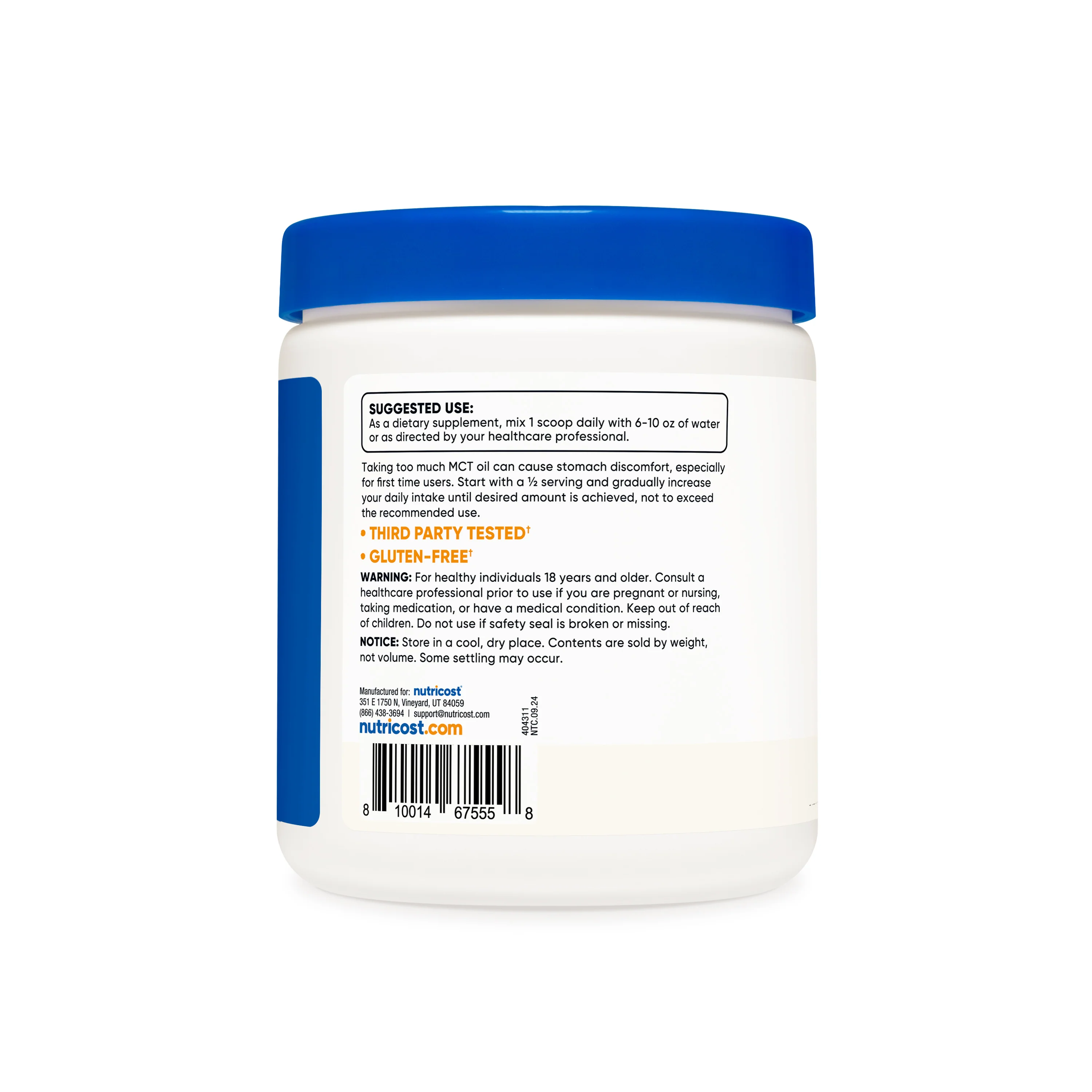 Nutricost C8 MCT Oil Powder - Image 3