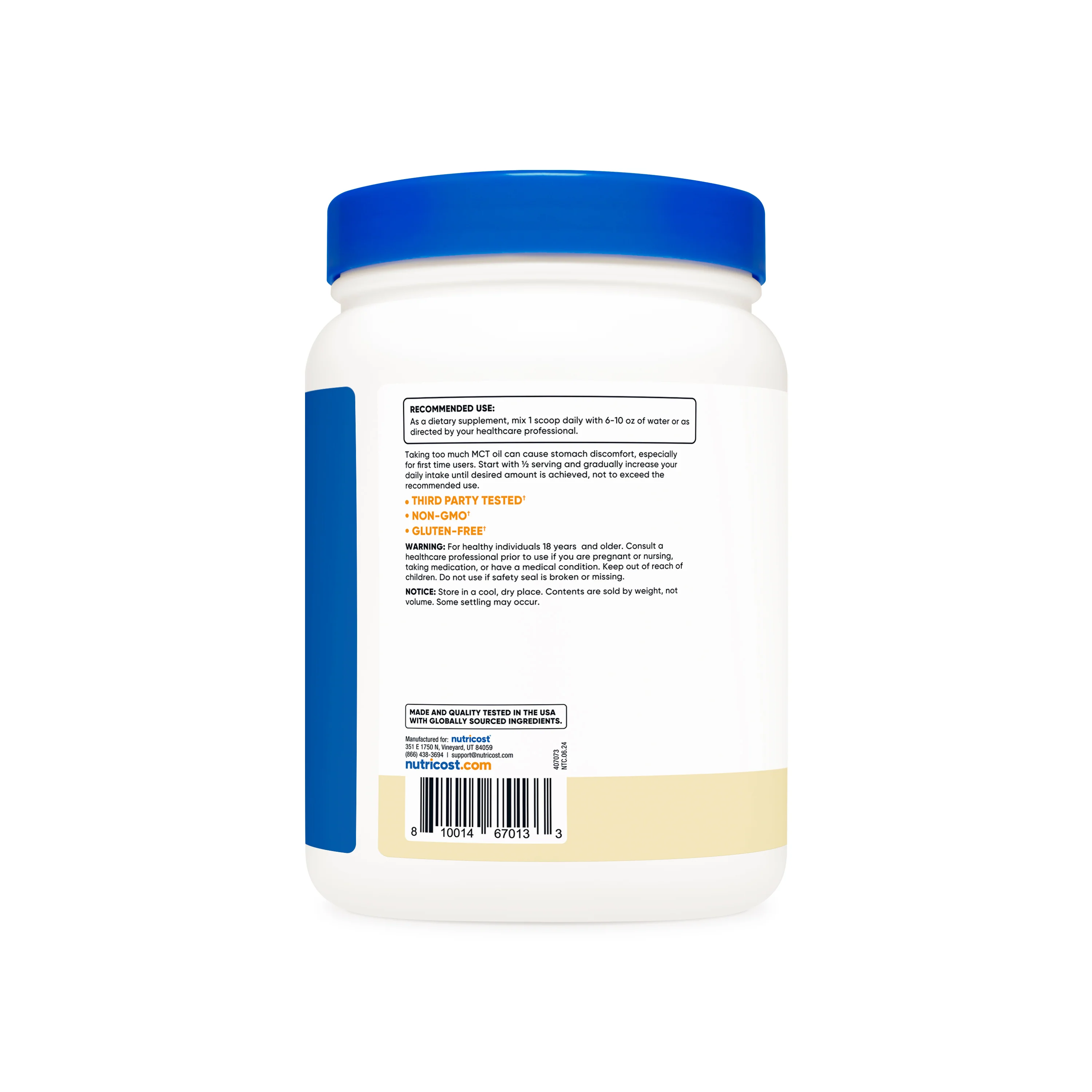 Nutricost C8 MCT Oil Powder - Image 6