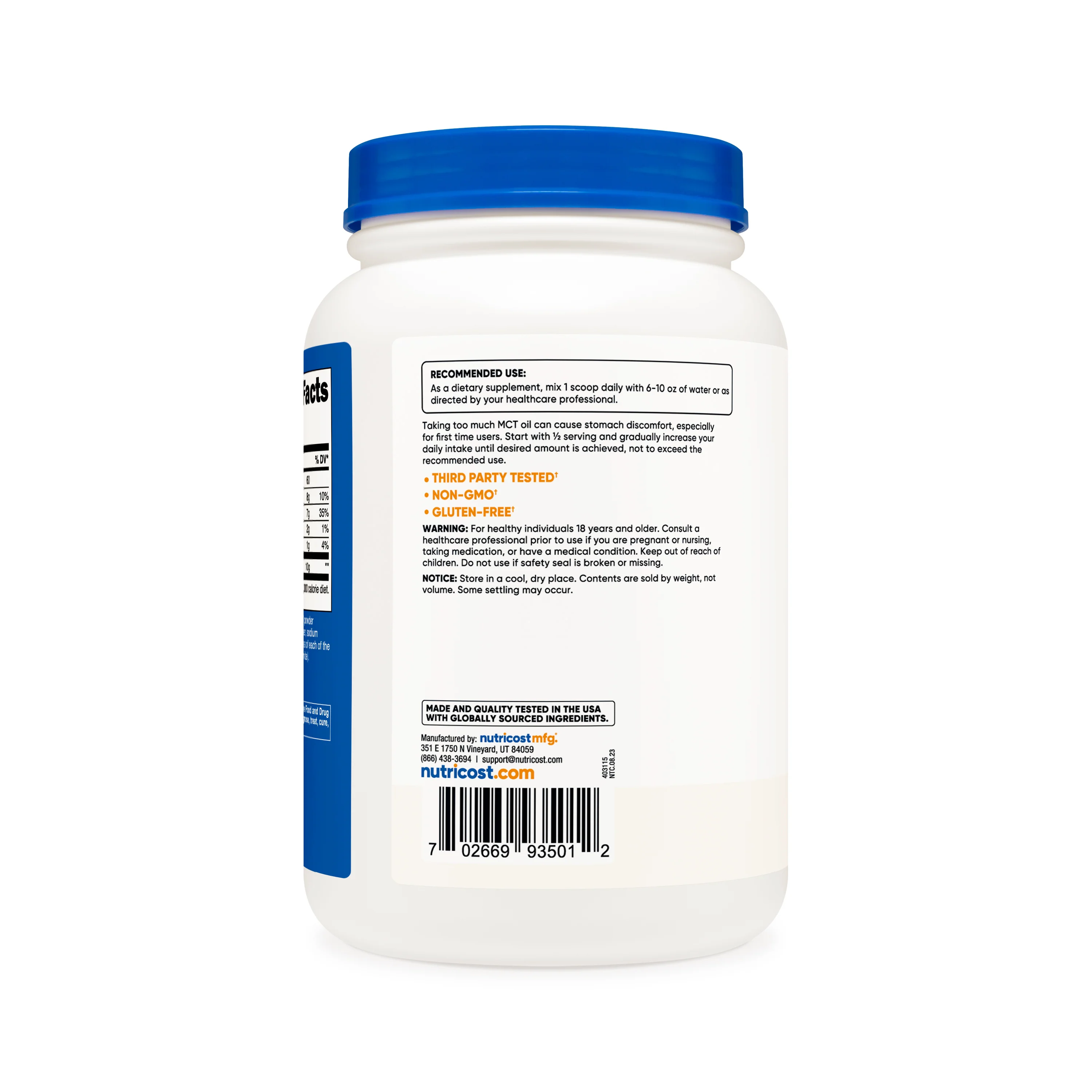 Nutricost C8 MCT Oil Powder - Image 9