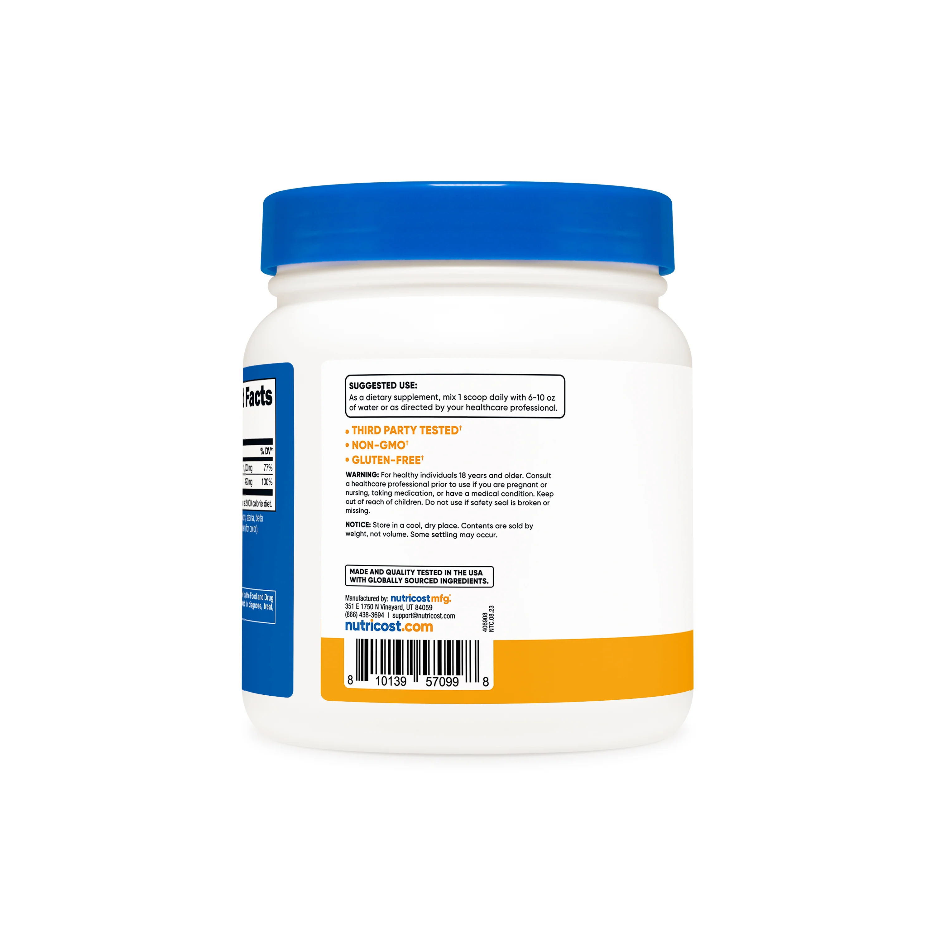 Nutricost Calcium Citrate + Magnesium Citrate Powder - Image 18