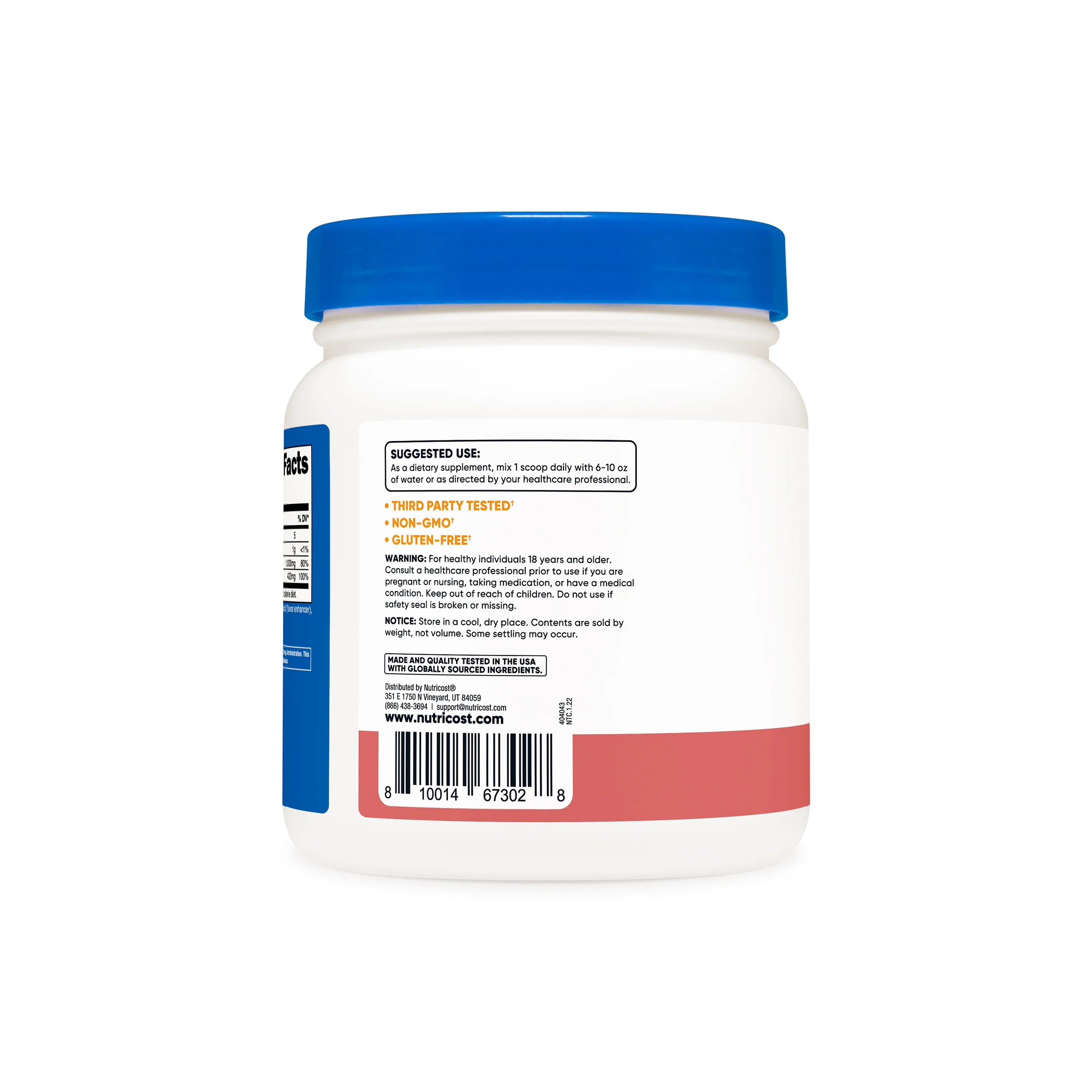 Nutricost Calcium Citrate + Magnesium Citrate Powder - Image 3