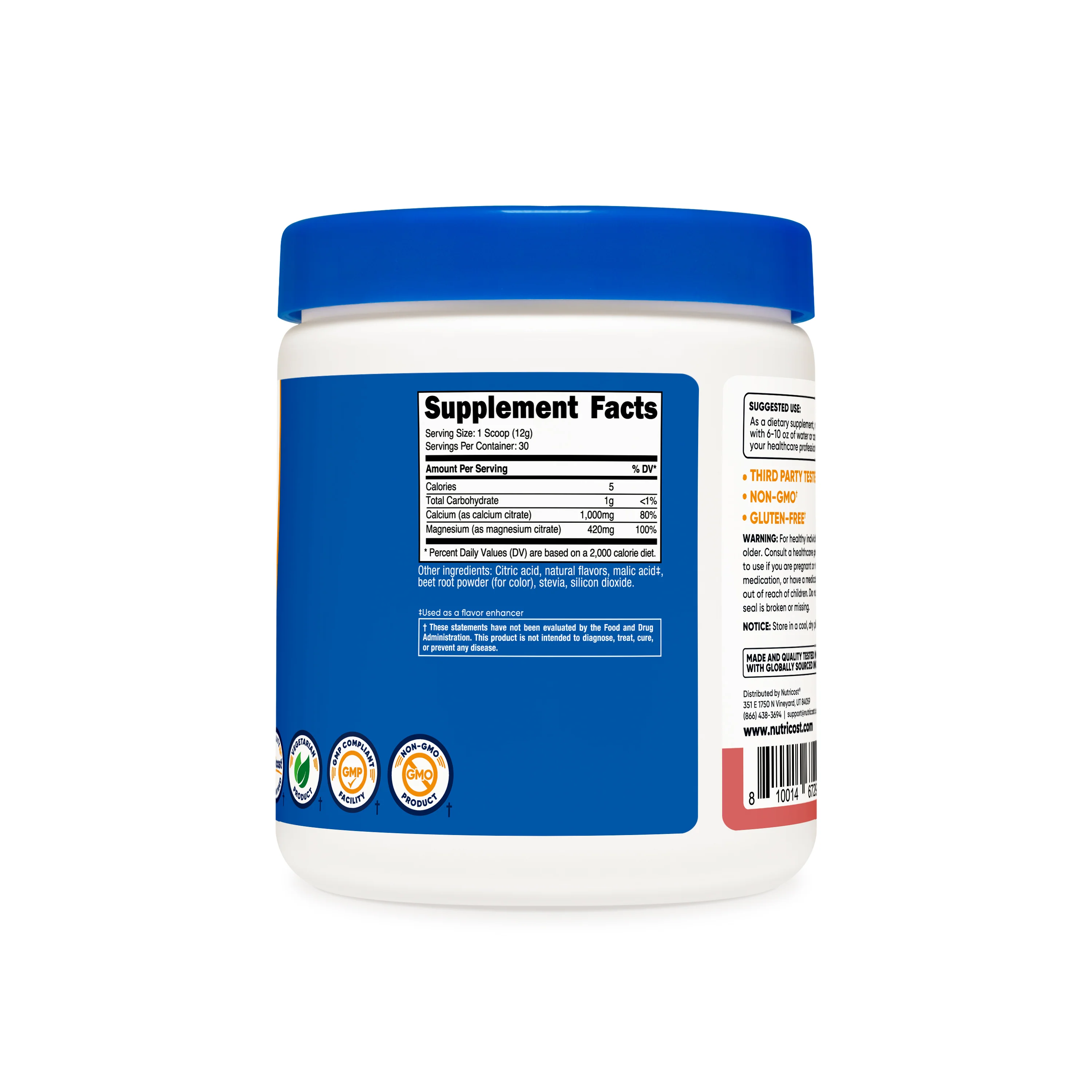 Nutricost Calcium Citrate + Magnesium Citrate Powder - Image 5