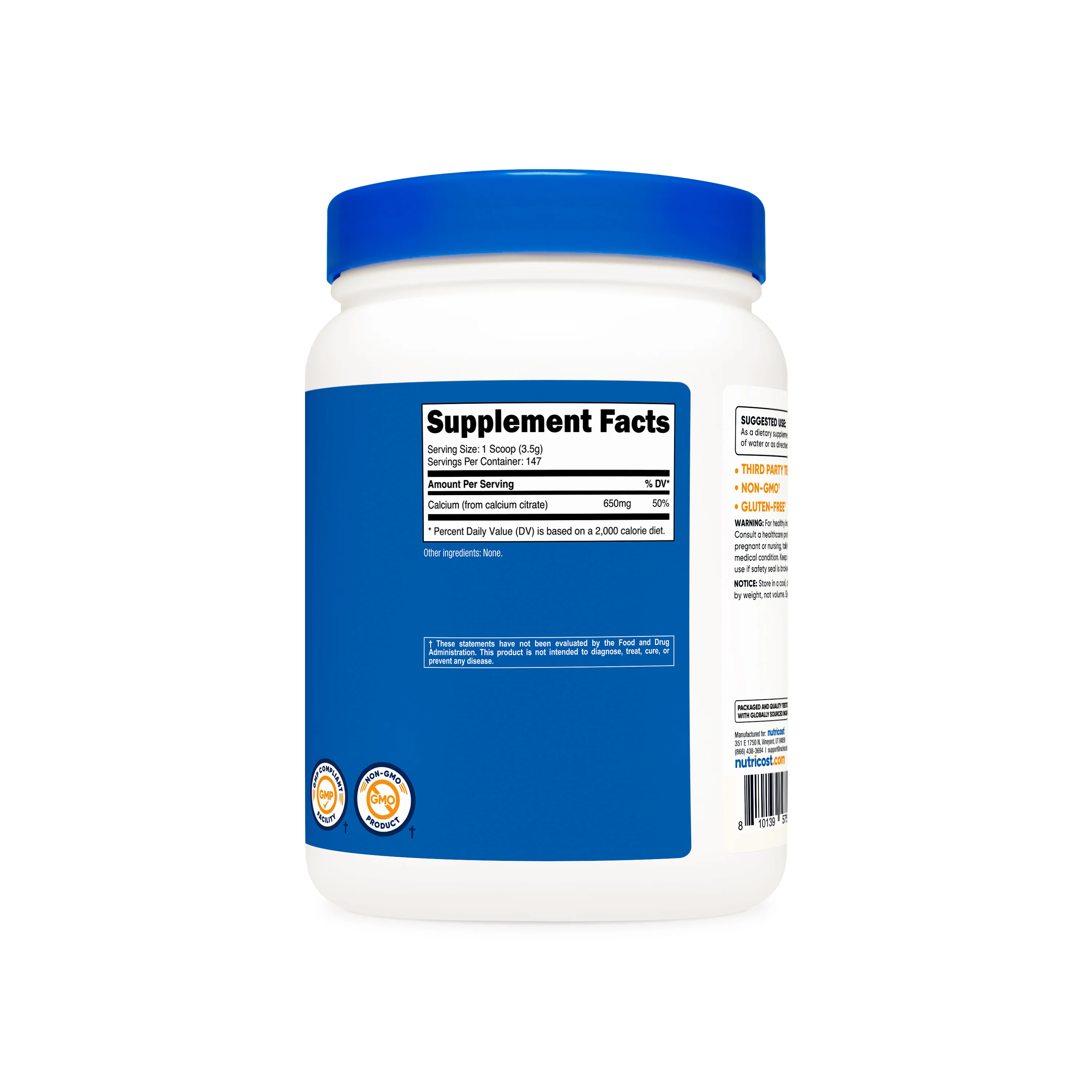 Nutricost Calcium Citrate Powder - Image 2