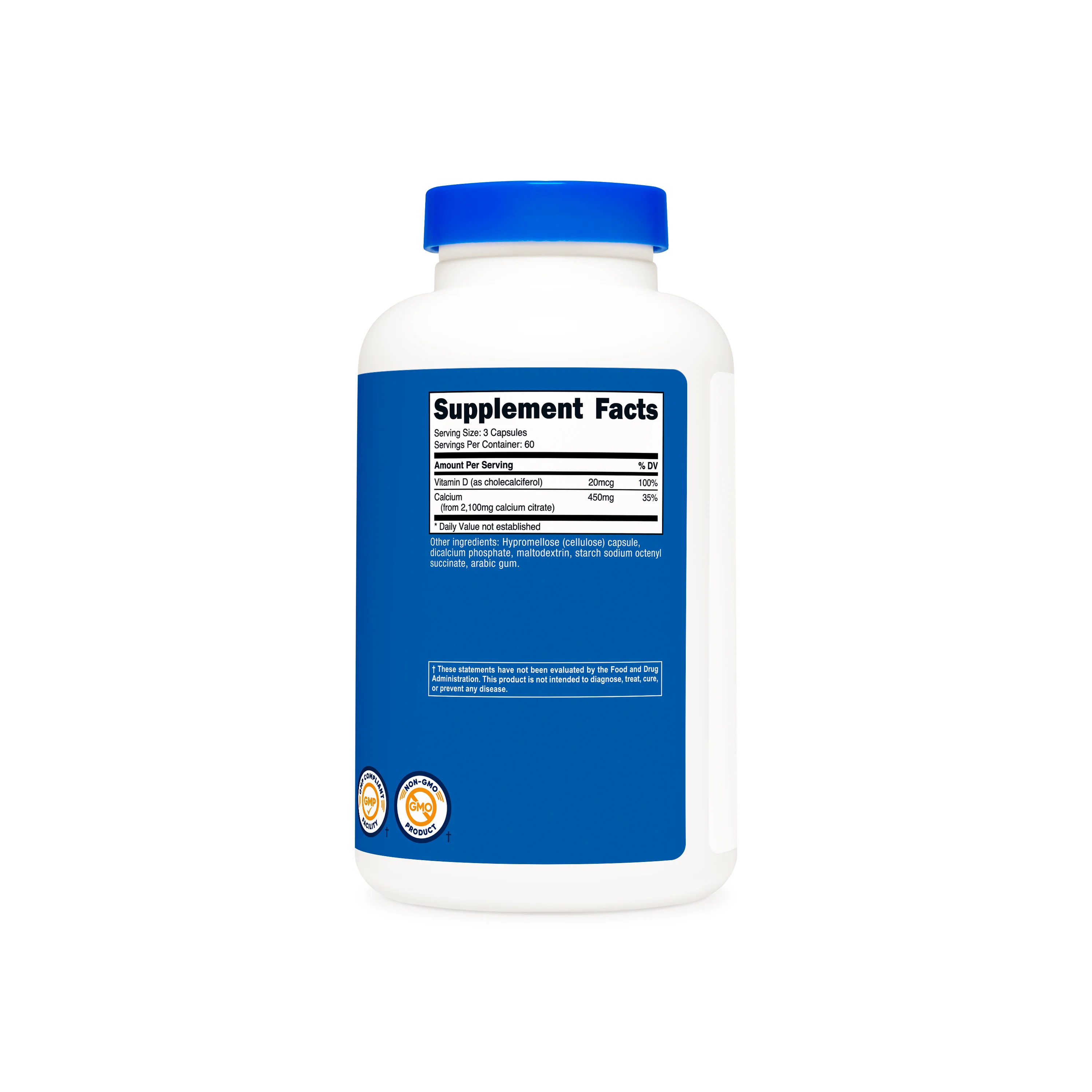 Nutricost Calcium Citrate + Vitamin D - Image 2
