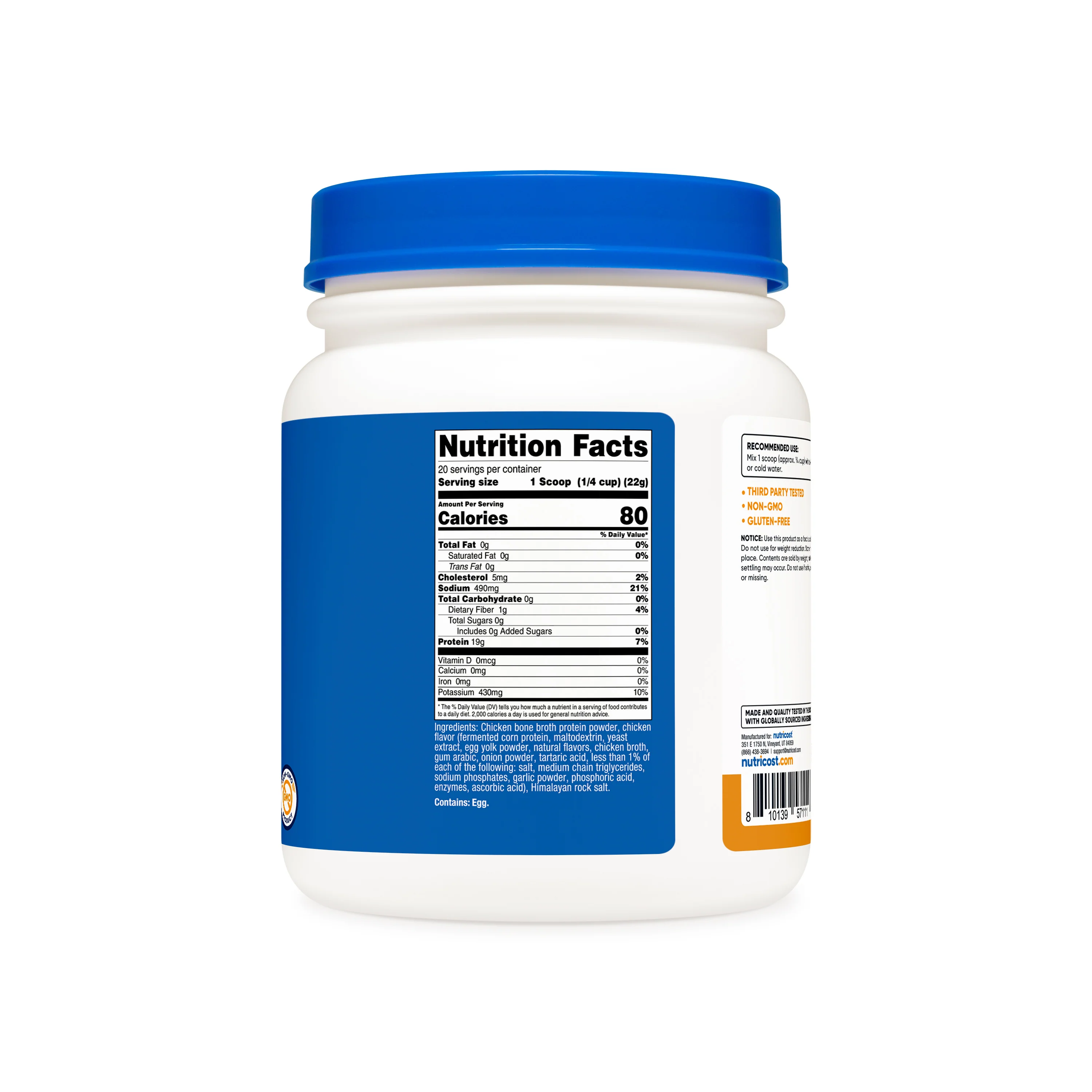 Nutricost Chicken Bone Broth Protein - Image 2