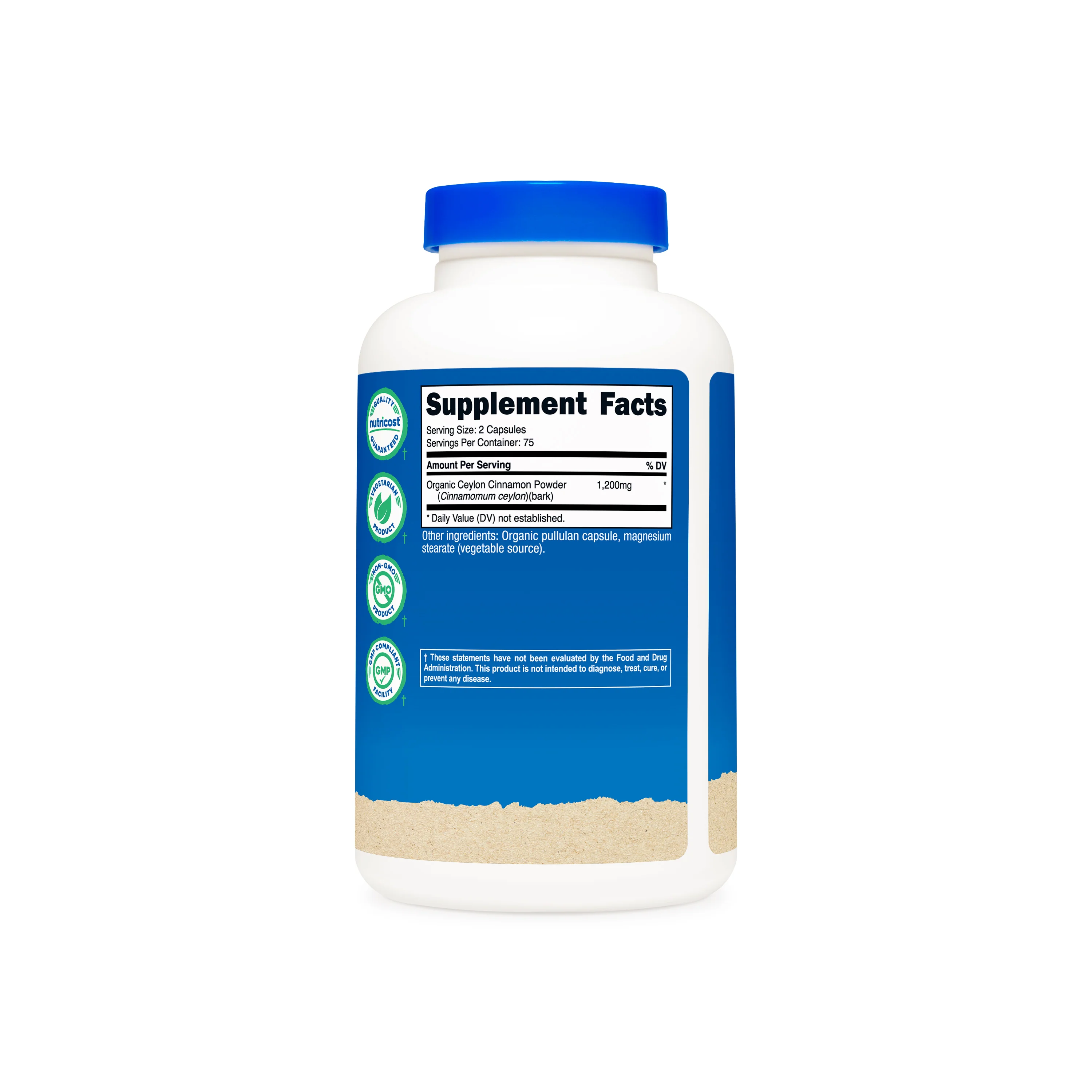 Nutricost Cinnamon Made with Organic Ceylon Capsules - Image 2