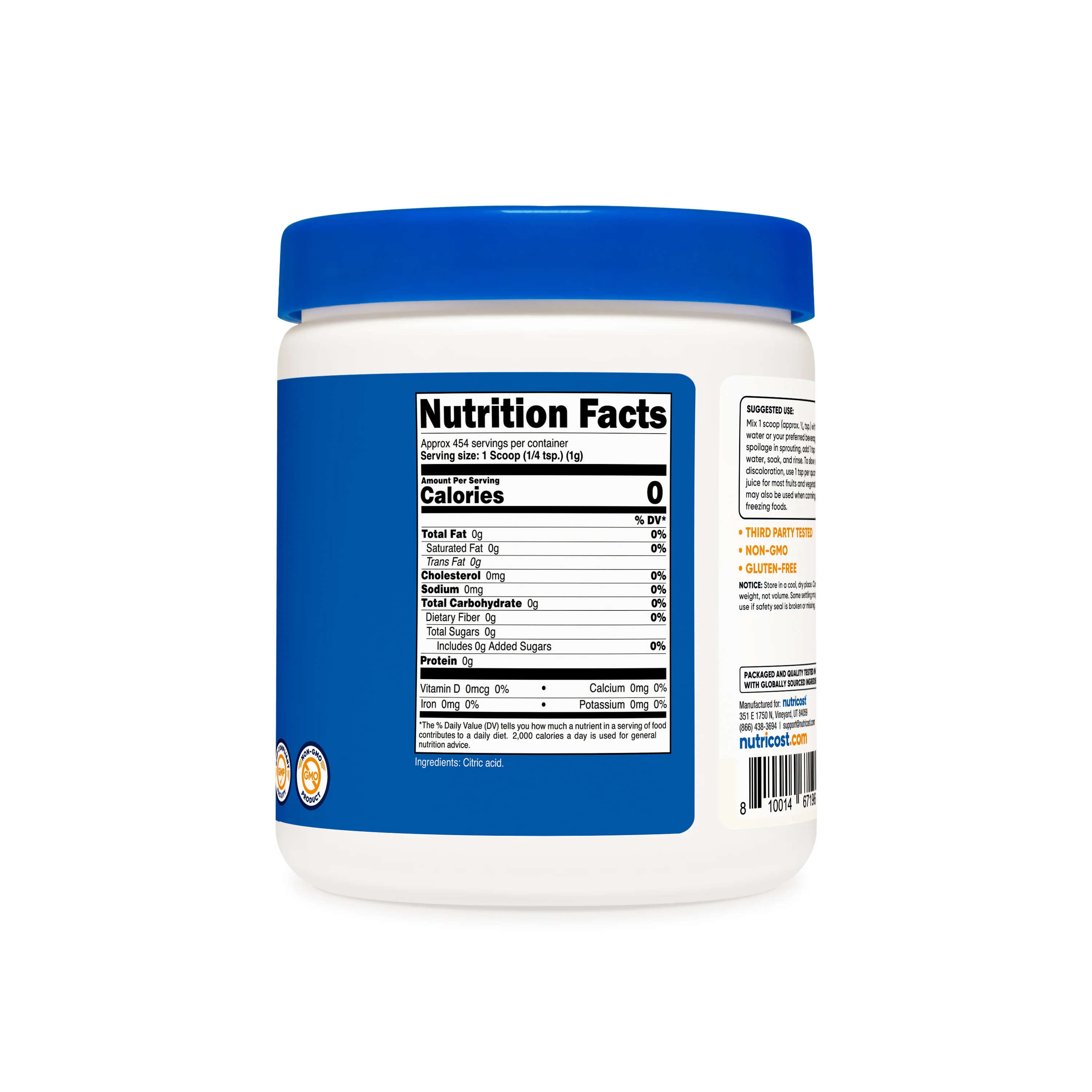 Nutricost Citric Acid Powder - Image 2