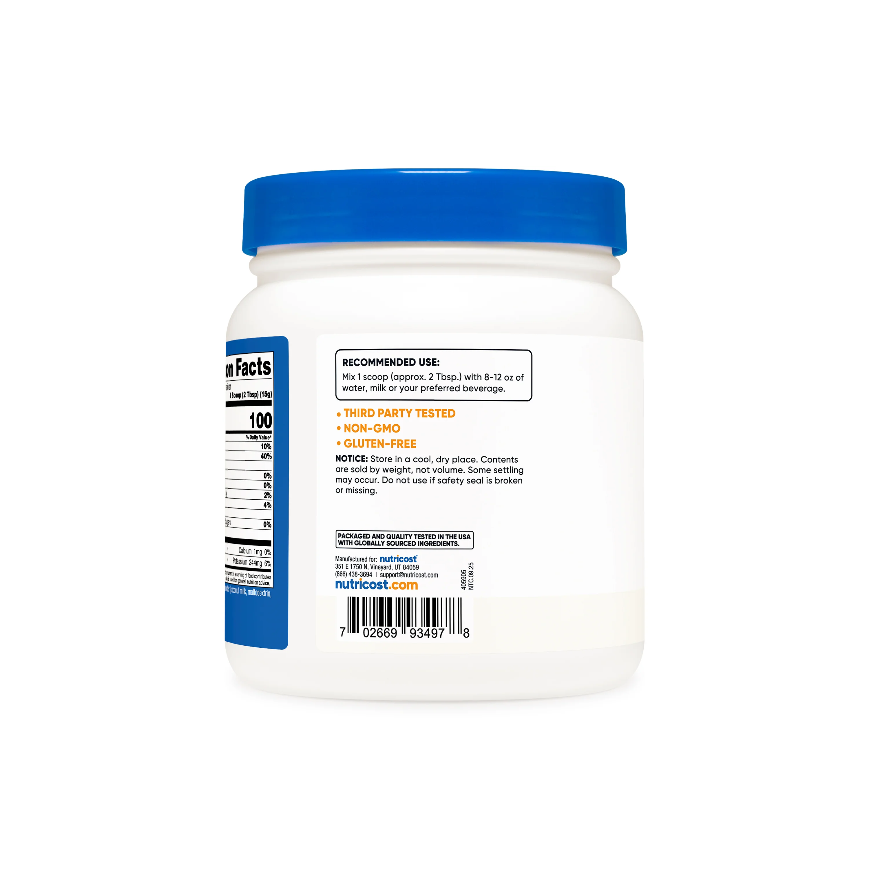 Nutricost Coconut Milk Powder - Image 3