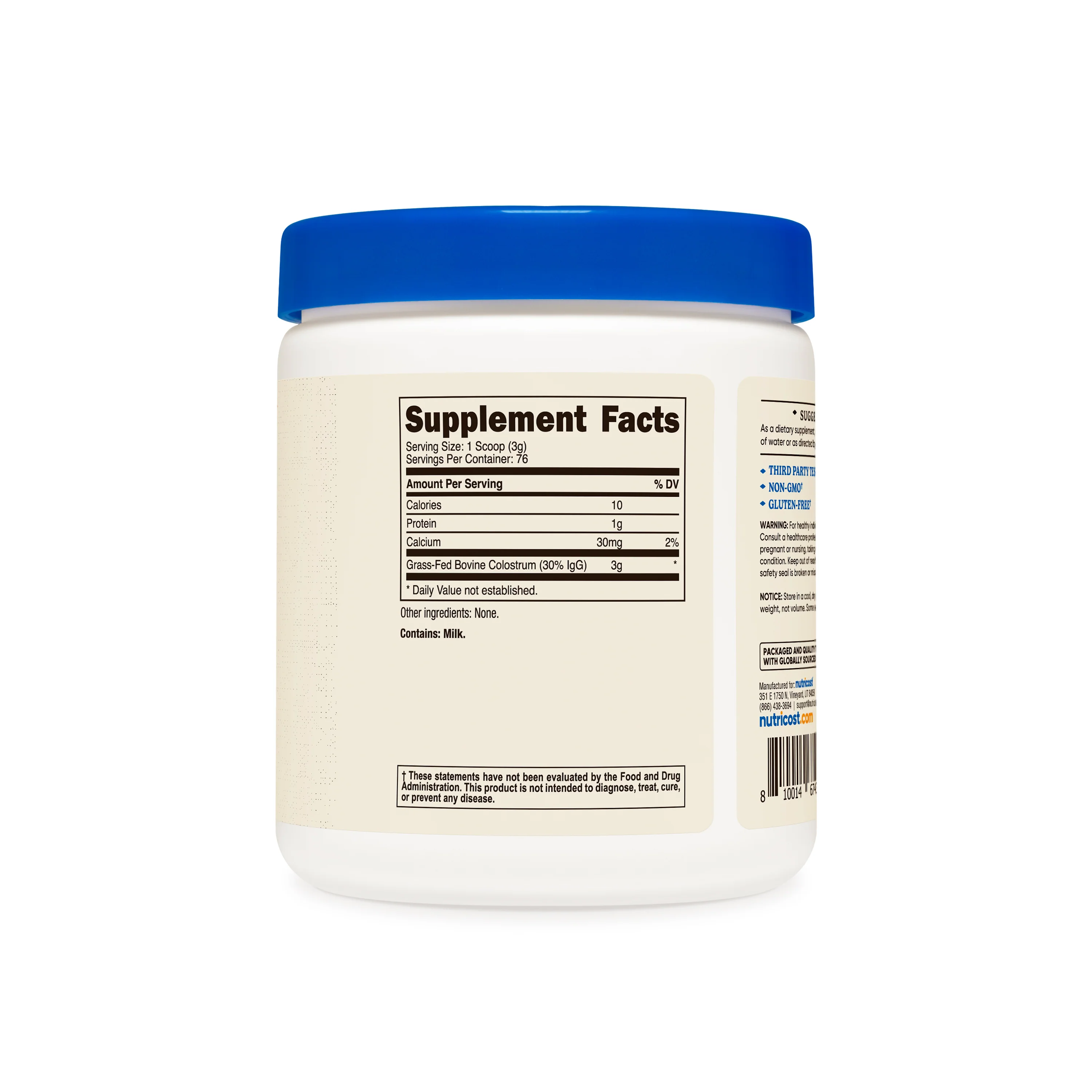 Nutricost Colostrum 30% Powder - Image 2