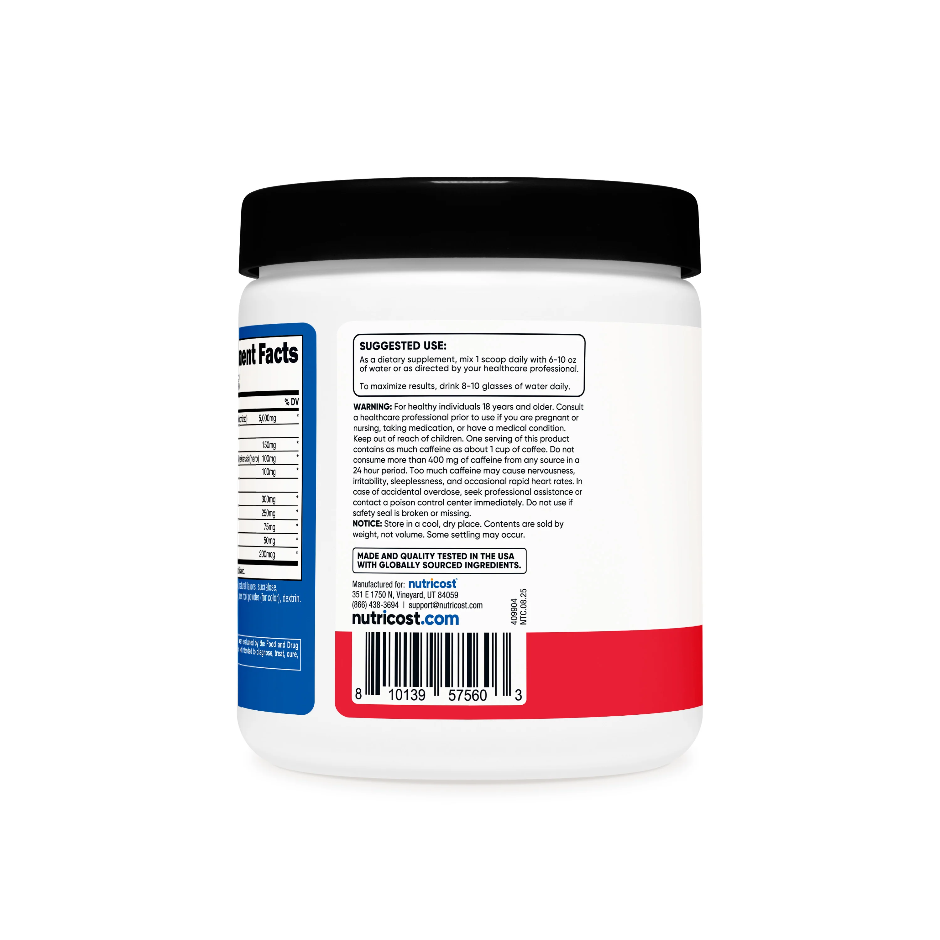 Nutricost Creatine + Energy Powder - Image 3