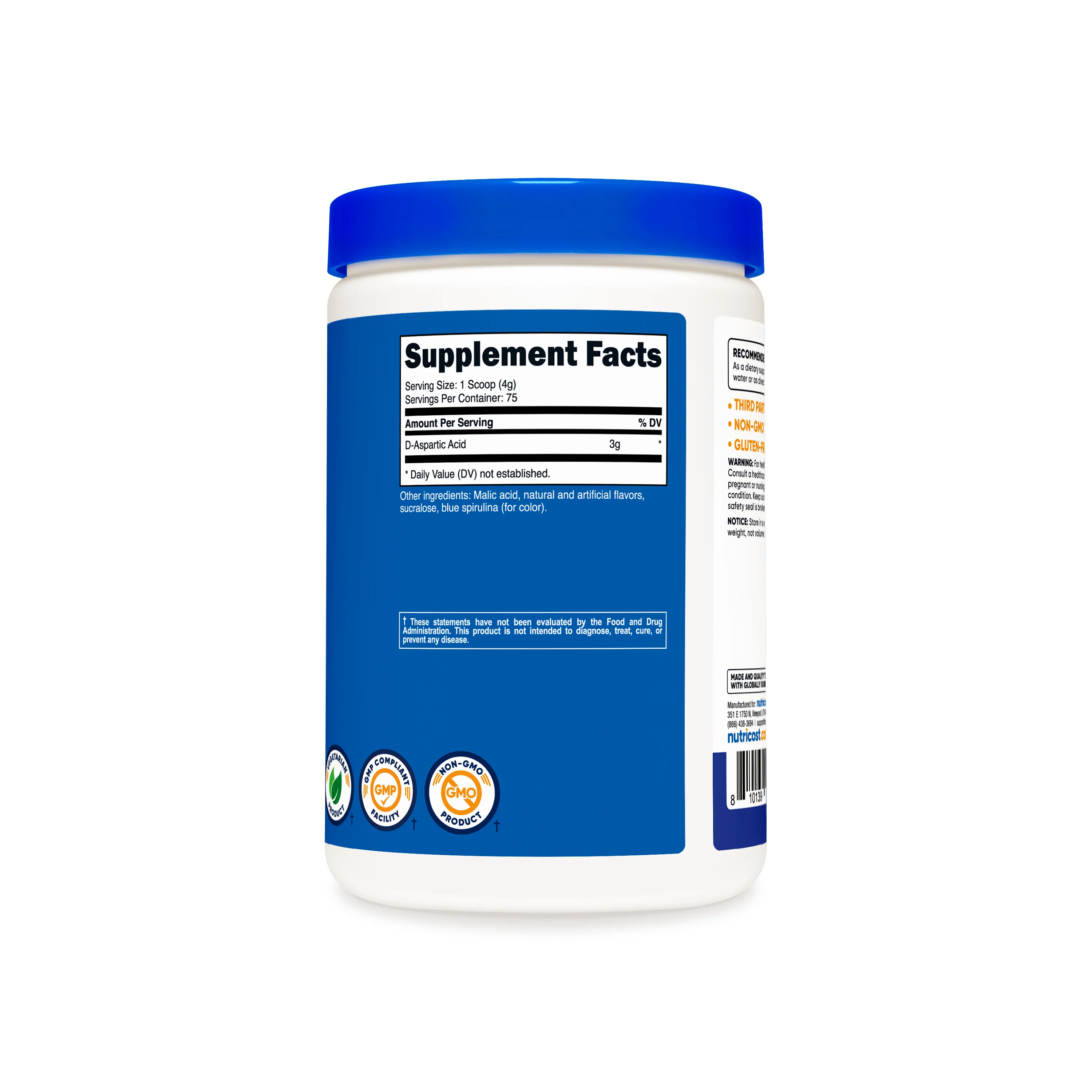 Nutricost D-Aspartic Acid Powder - Image 5