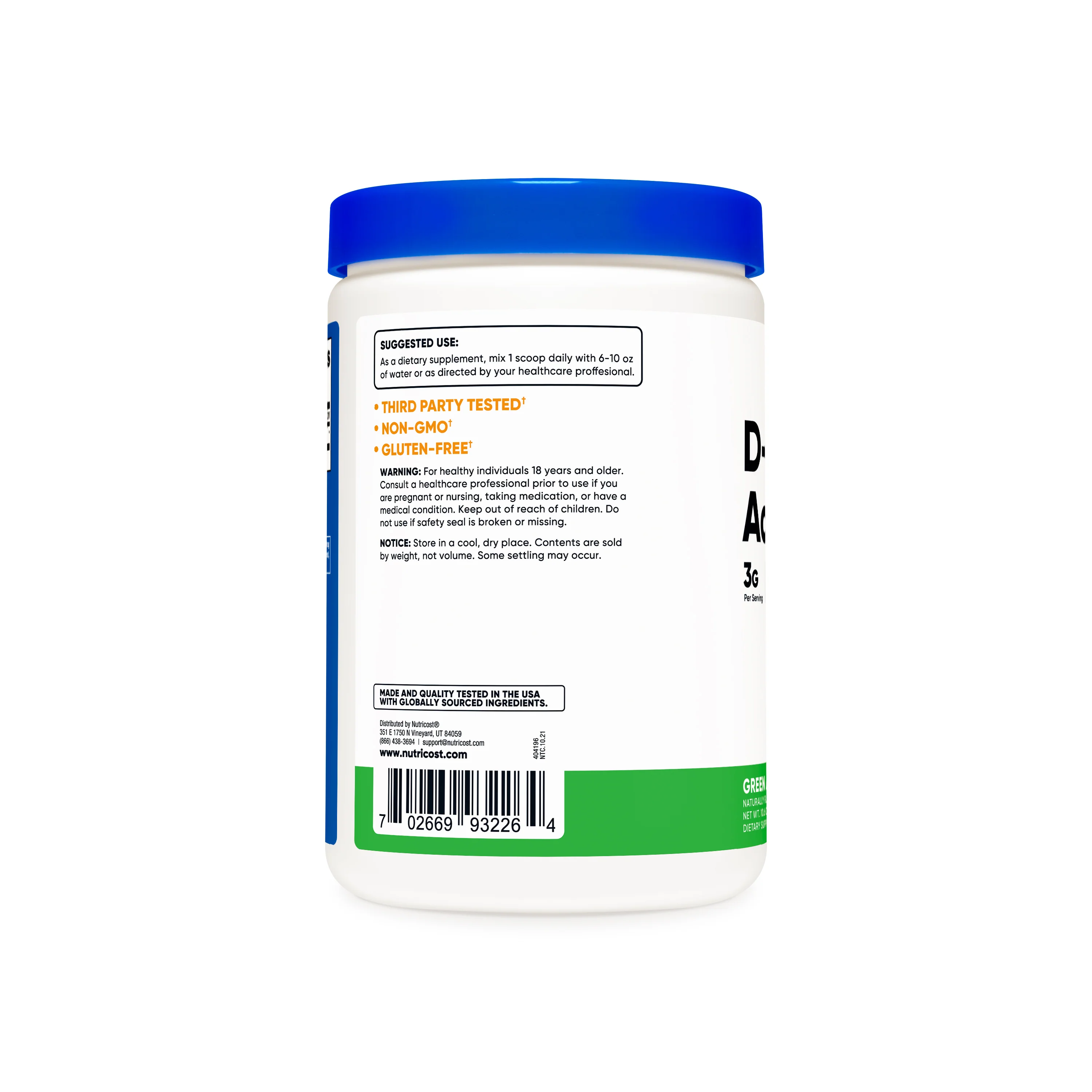 Nutricost D-Aspartic Acid Powder - Image 9