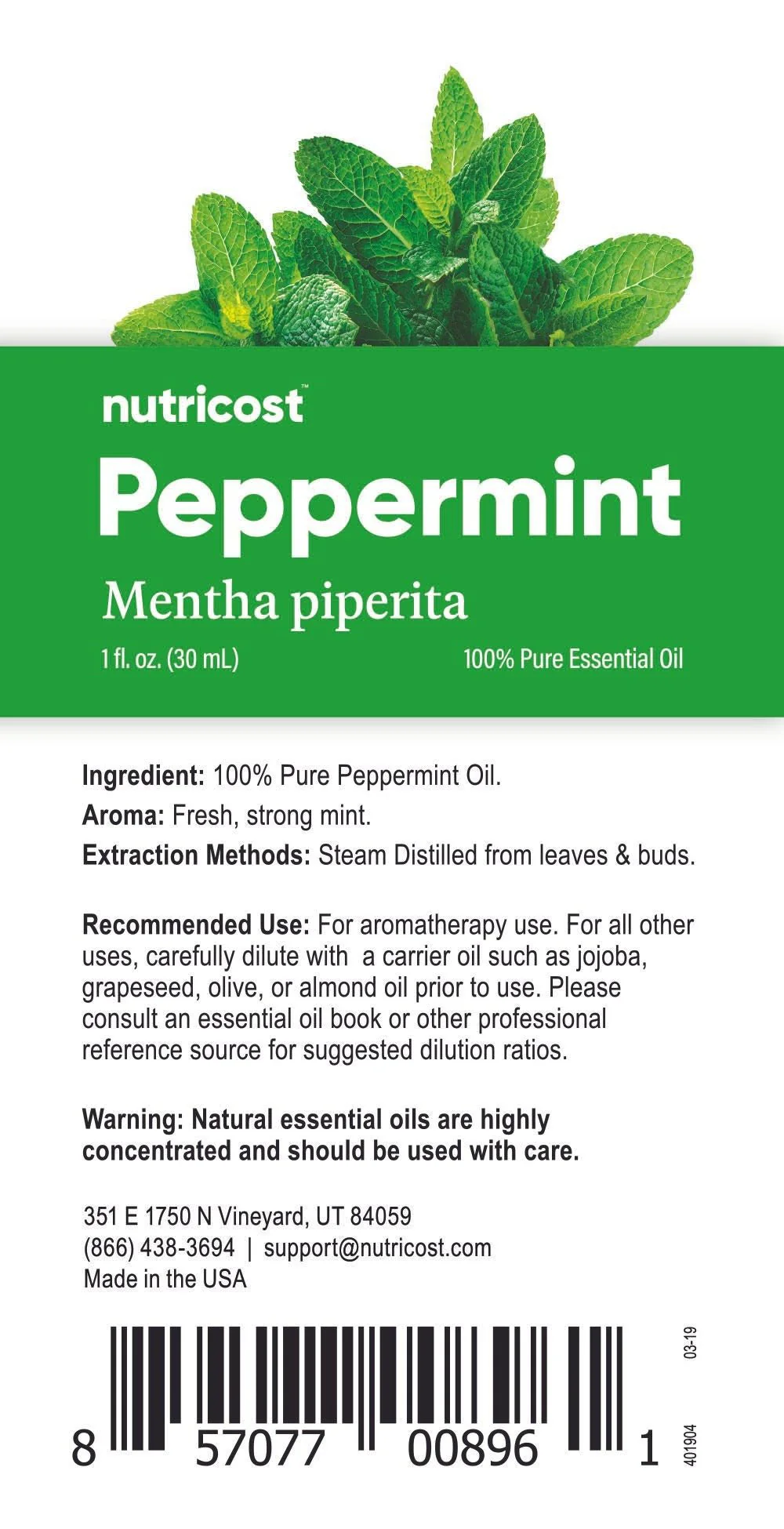 Nutricost Essential Oils (100% Pure Oregano, Peppermint, Melaleuca, or Lavender Oil) - Image 4