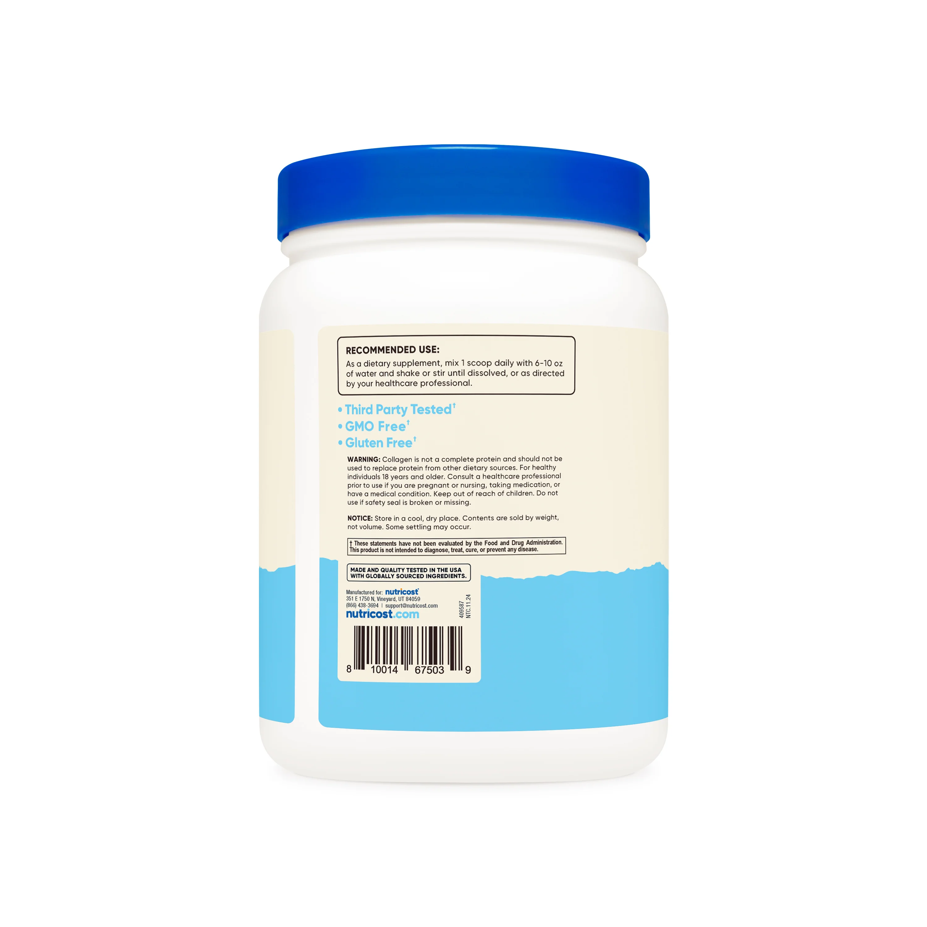 Nutricost Grass-Fed Bovine Collagen Hydrolysate Powder - Image 17
