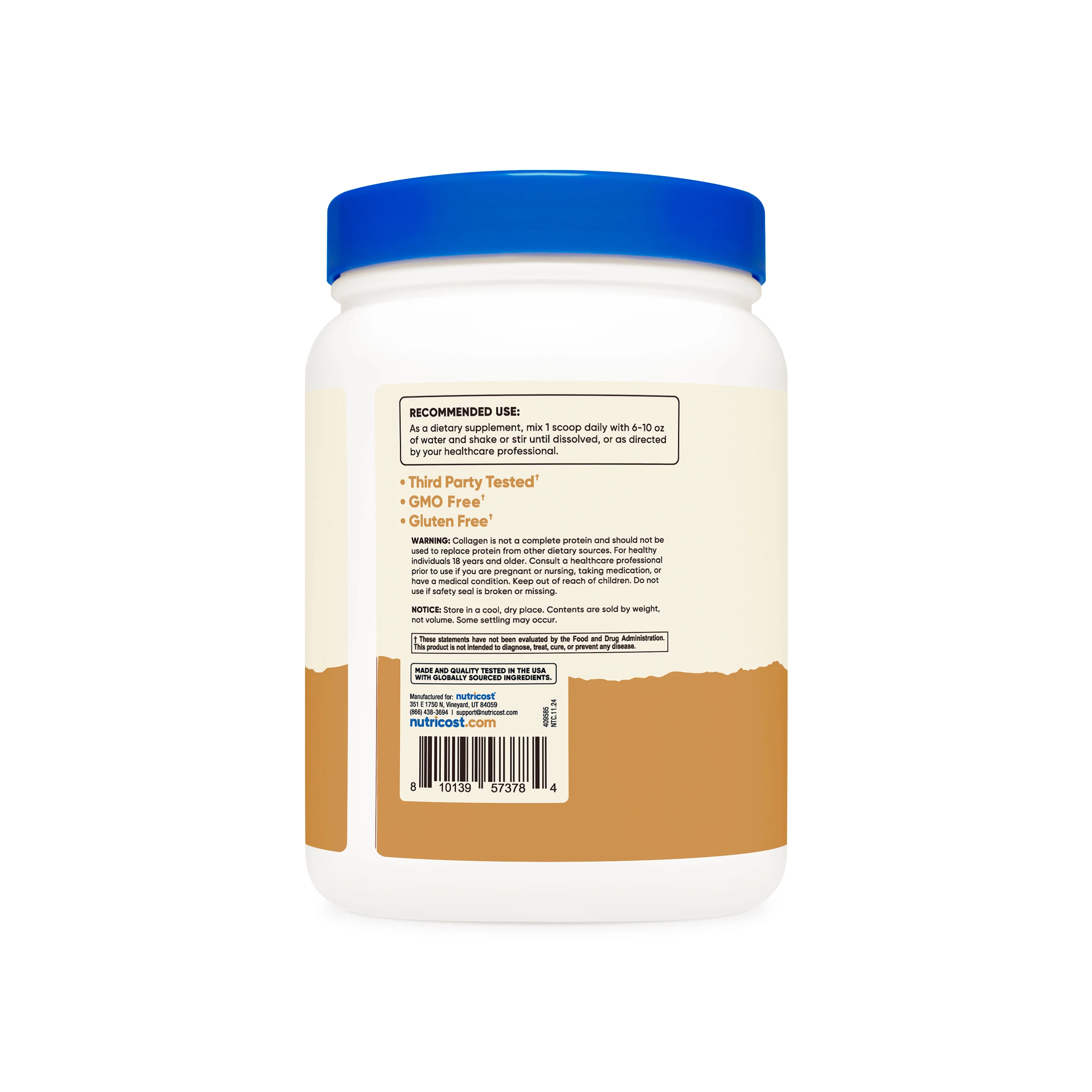 Nutricost Grass-Fed Bovine Collagen Hydrolysate Powder - Image 21