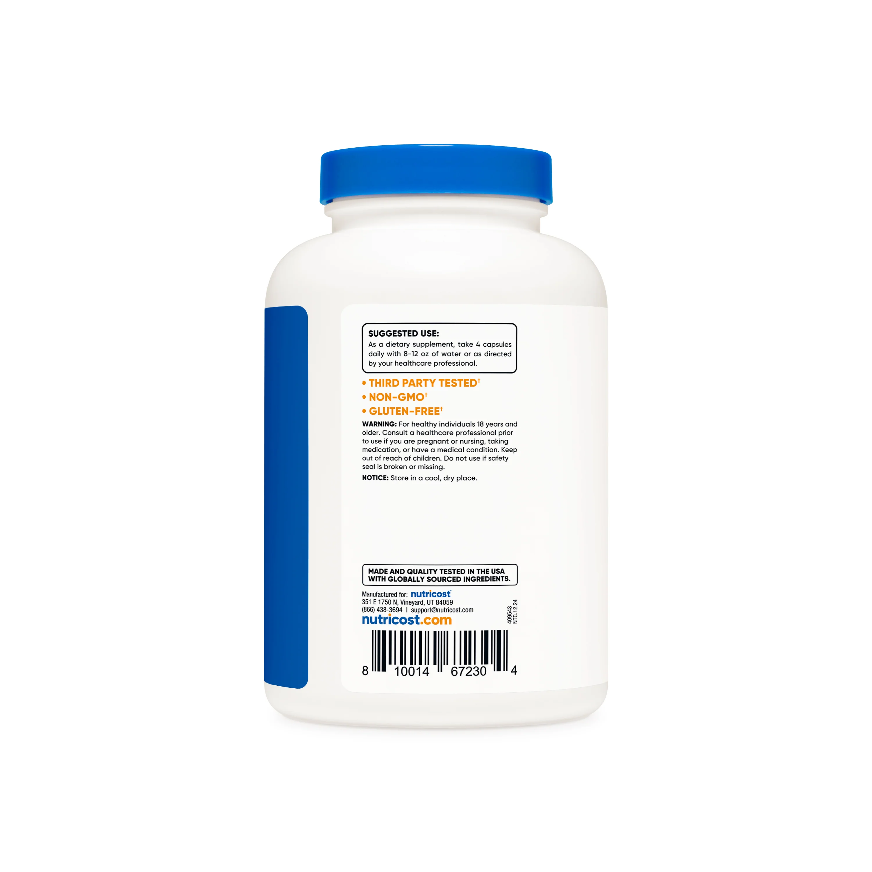 Nutricost Grass-Fed Desiccated Beef Liver Capsules - Image 3