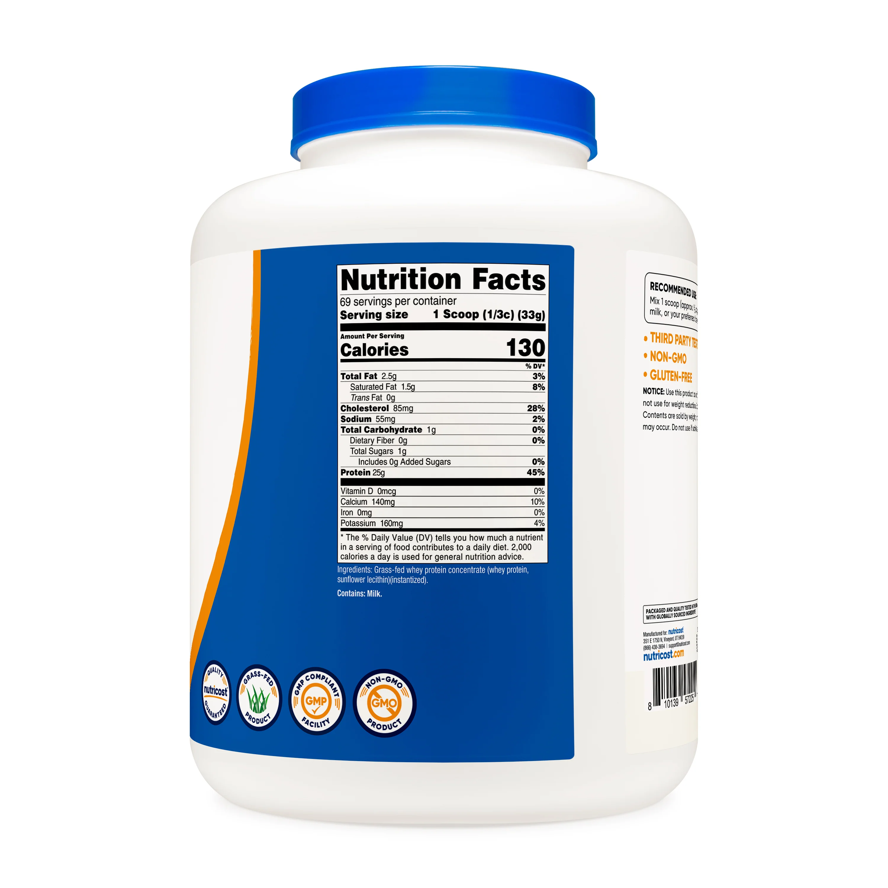 Nutricost Grass-Fed Whey Protein Concentrate Powder - Image 15