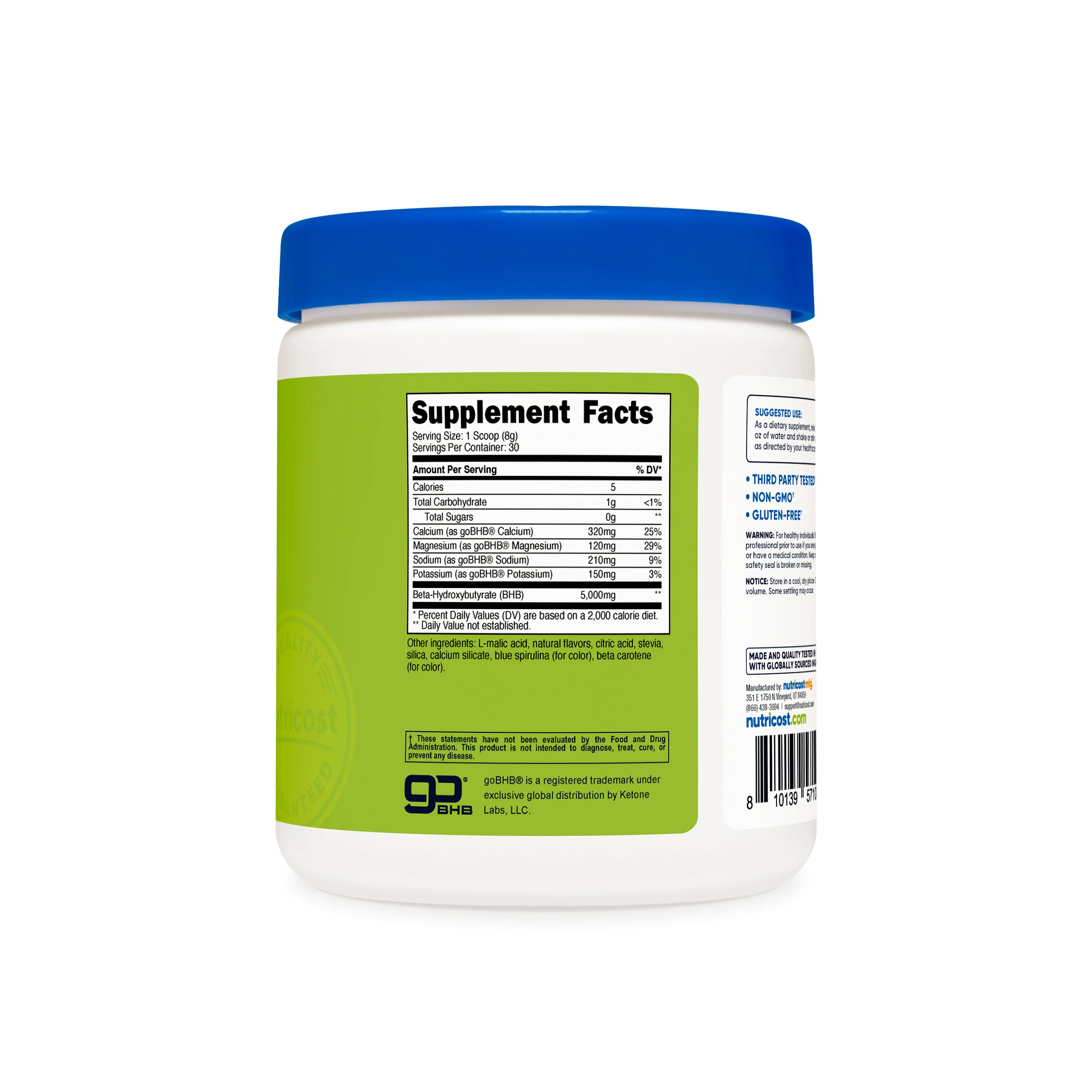 Nutricost Ketone BHB Salt 4-in-1 Powder - Image 2
