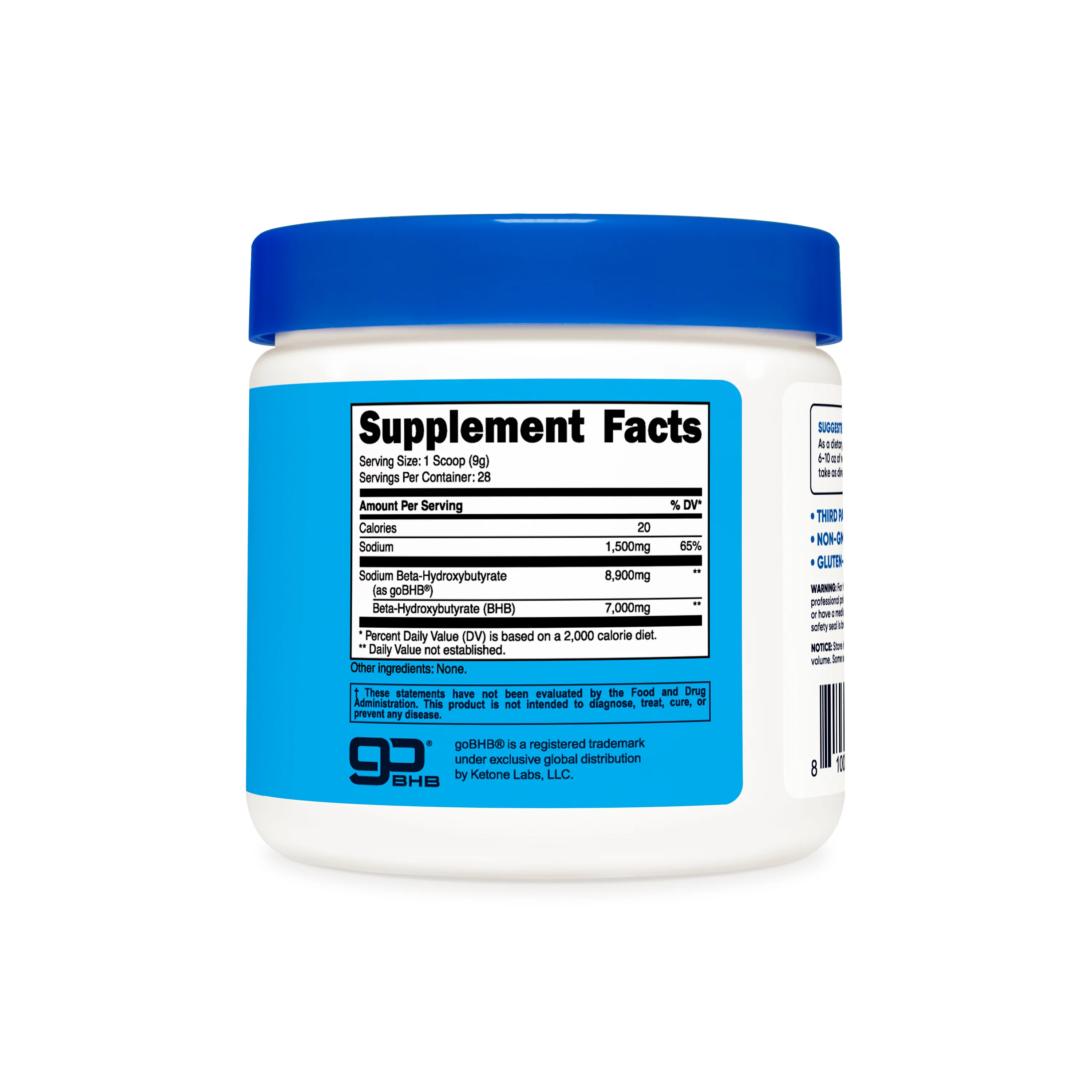 Nutricost Ketone BHB Salt Powders (Calcium, Magnesium, Potassium, Sodium) - Image 11