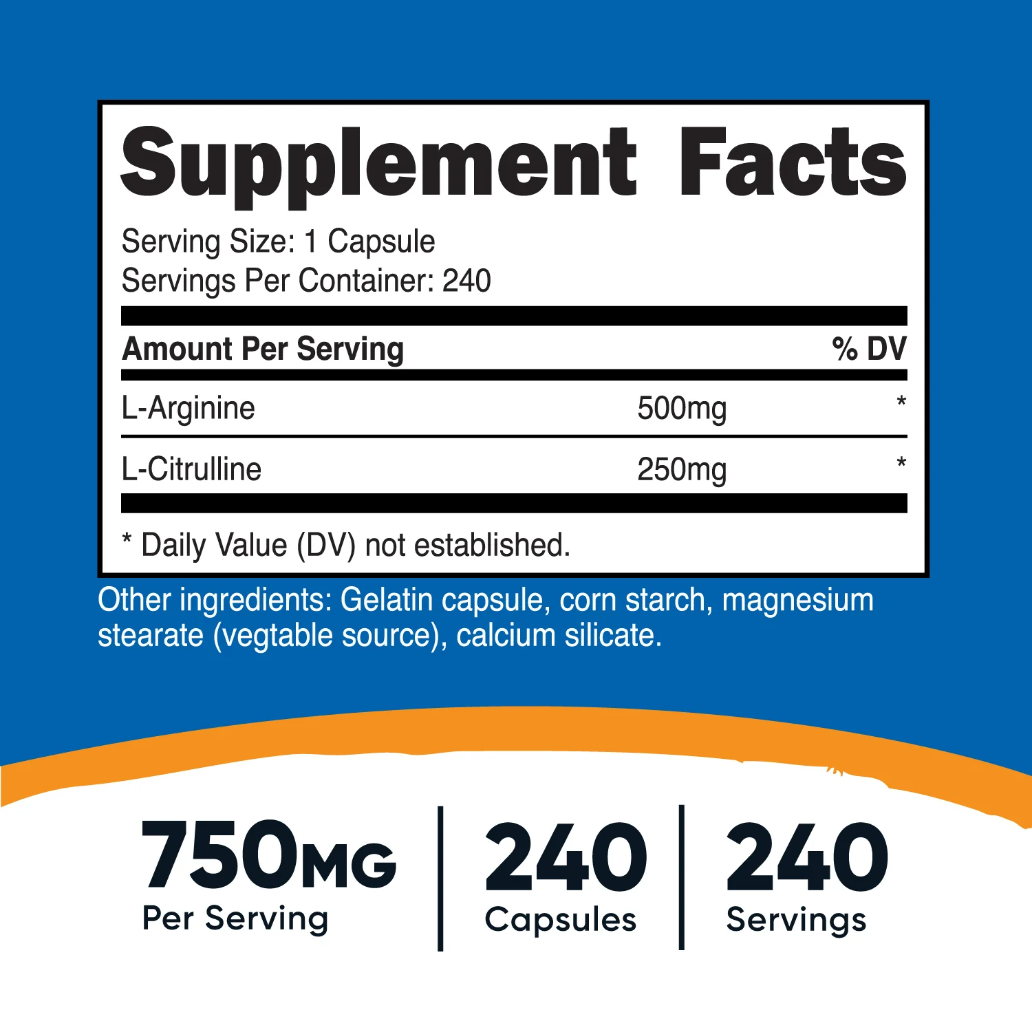 Nutricost L-Arginine L-Citrulline Complex Capsules - Image 4