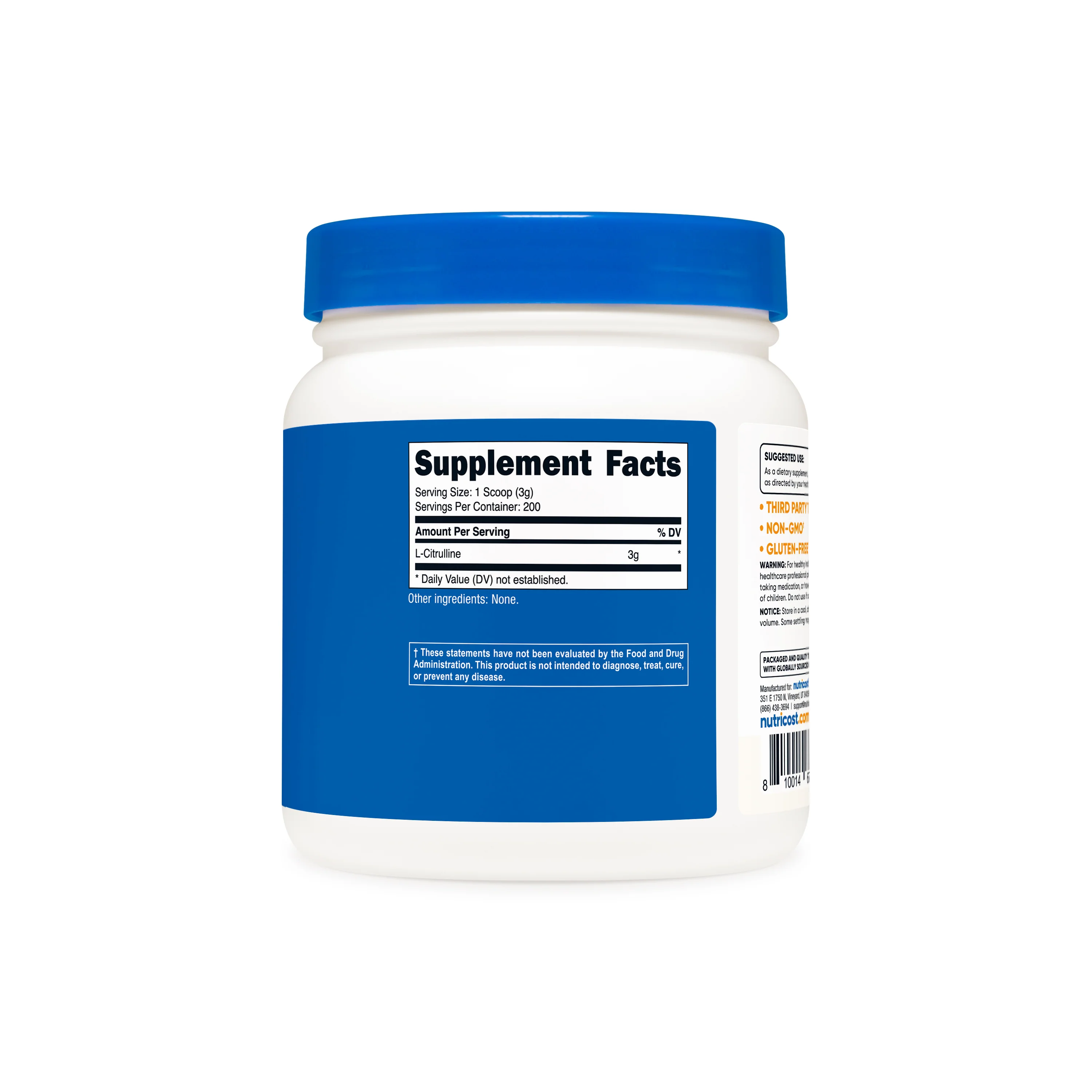Nutricost L-Citrulline (Base) Powder - Image 5