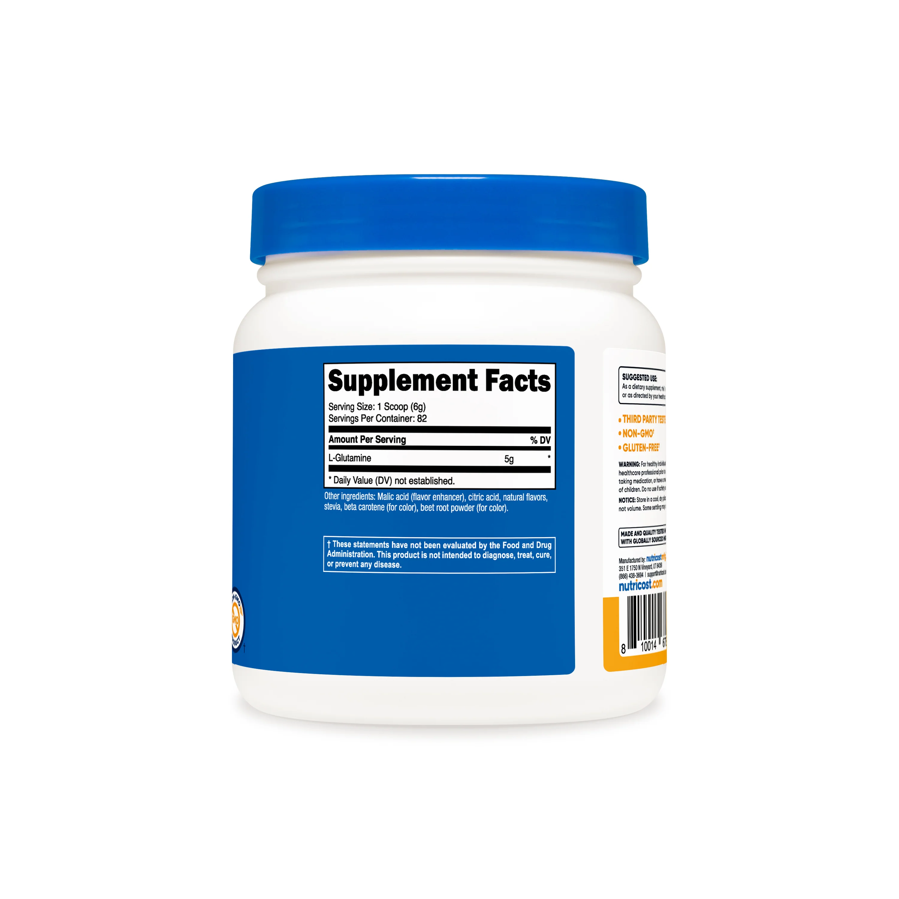 Nutricost L-Glutamine Powder - Image 14