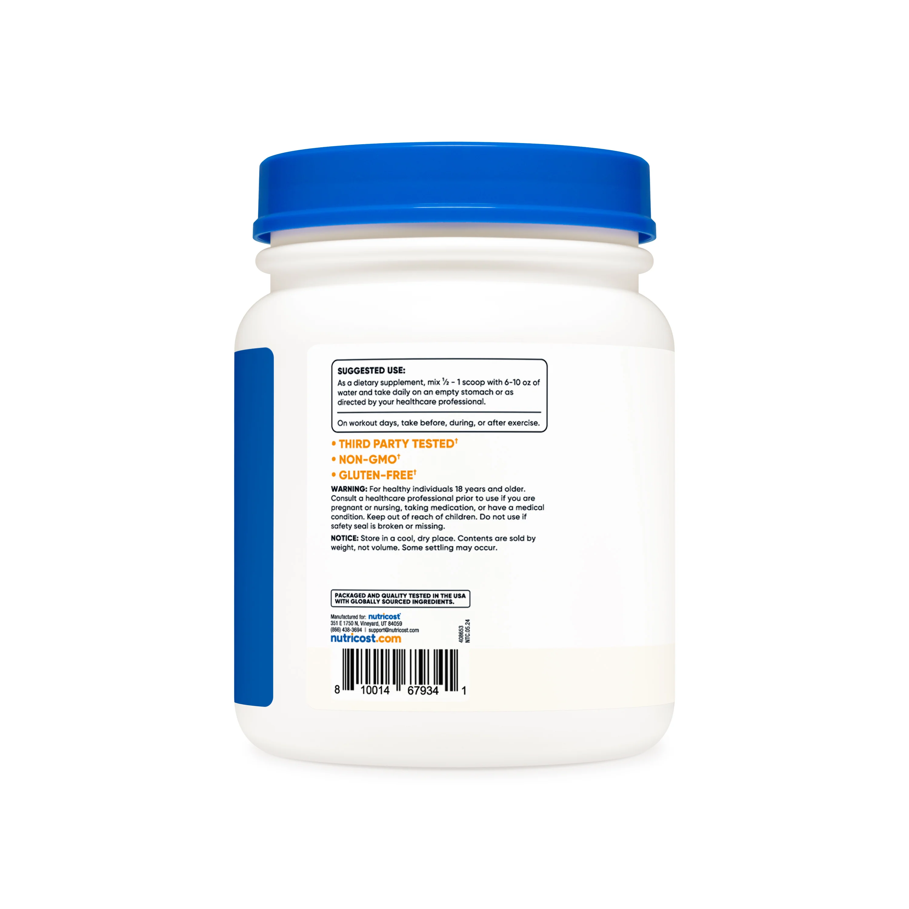 Nutricost L-Leucine Powder (Unflavored) - Image 3