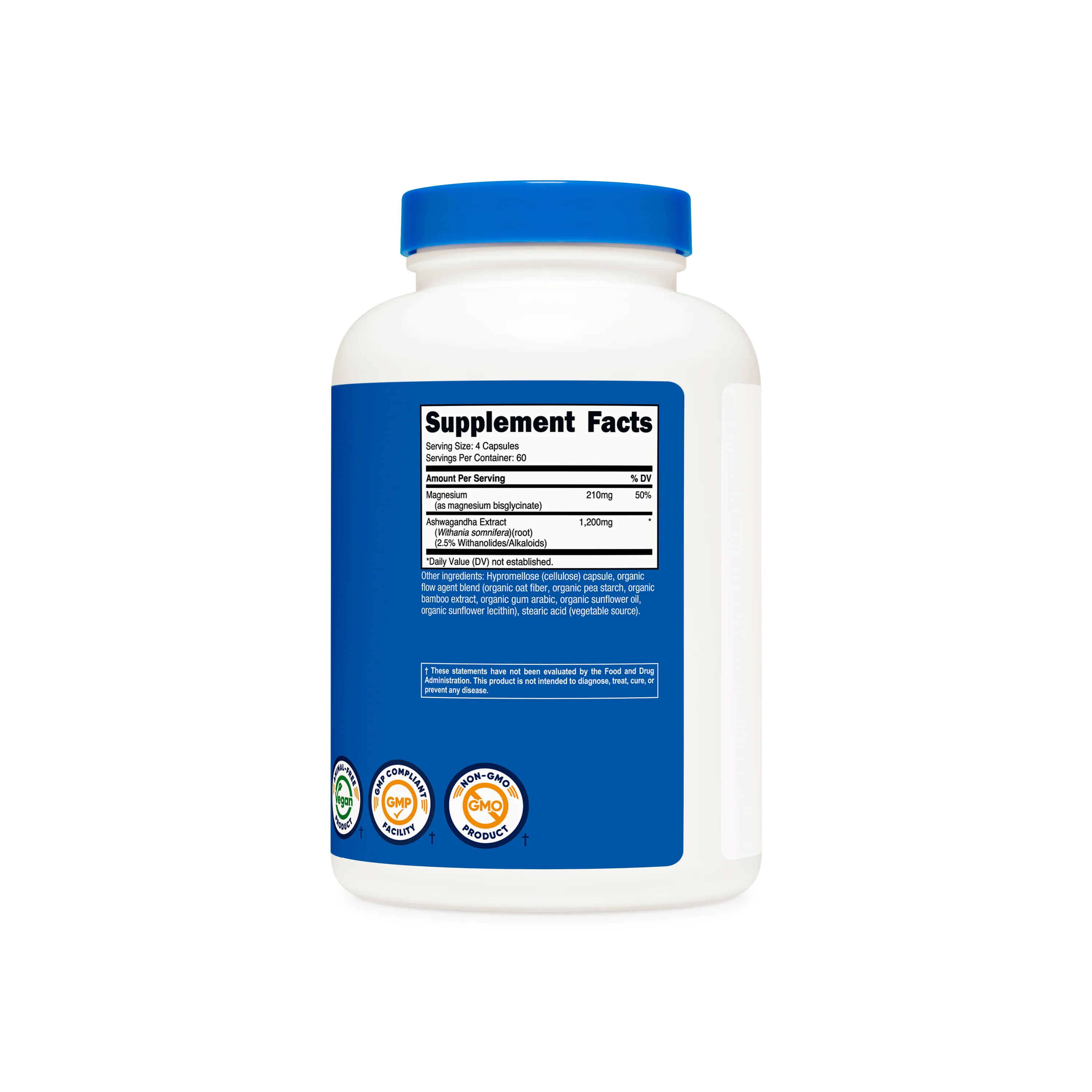 Nutricost Magnesium + Ashwagandha Capsules - Image 2