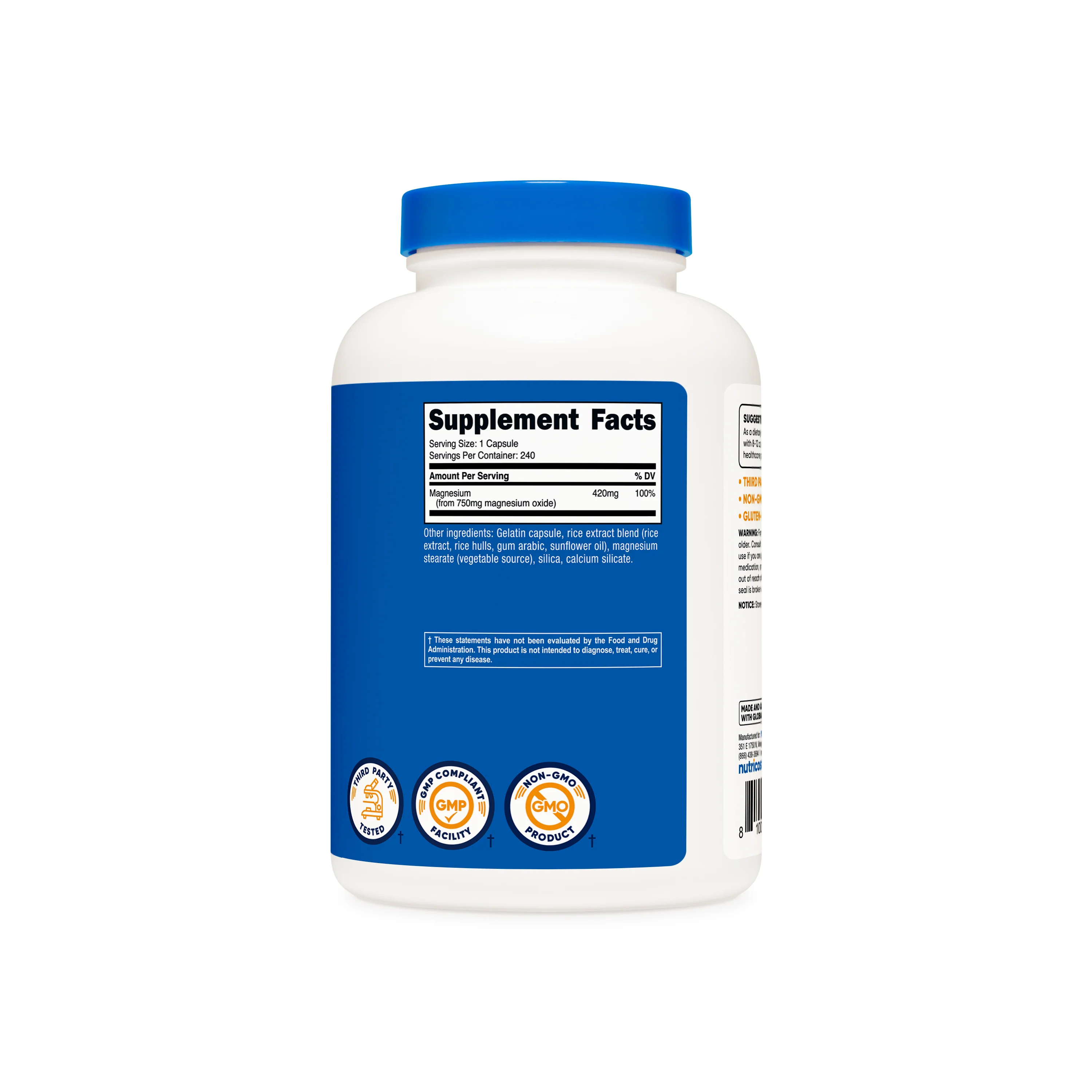 Nutricost Magnesium Oxide Capsules - Image 5