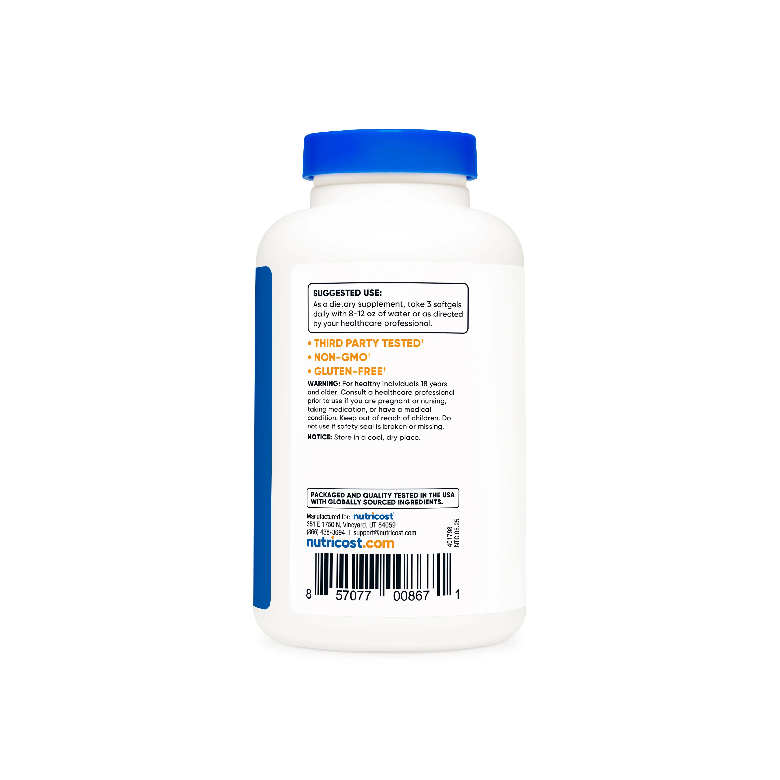 Nutricost MCT Oil Softgels - Image 3