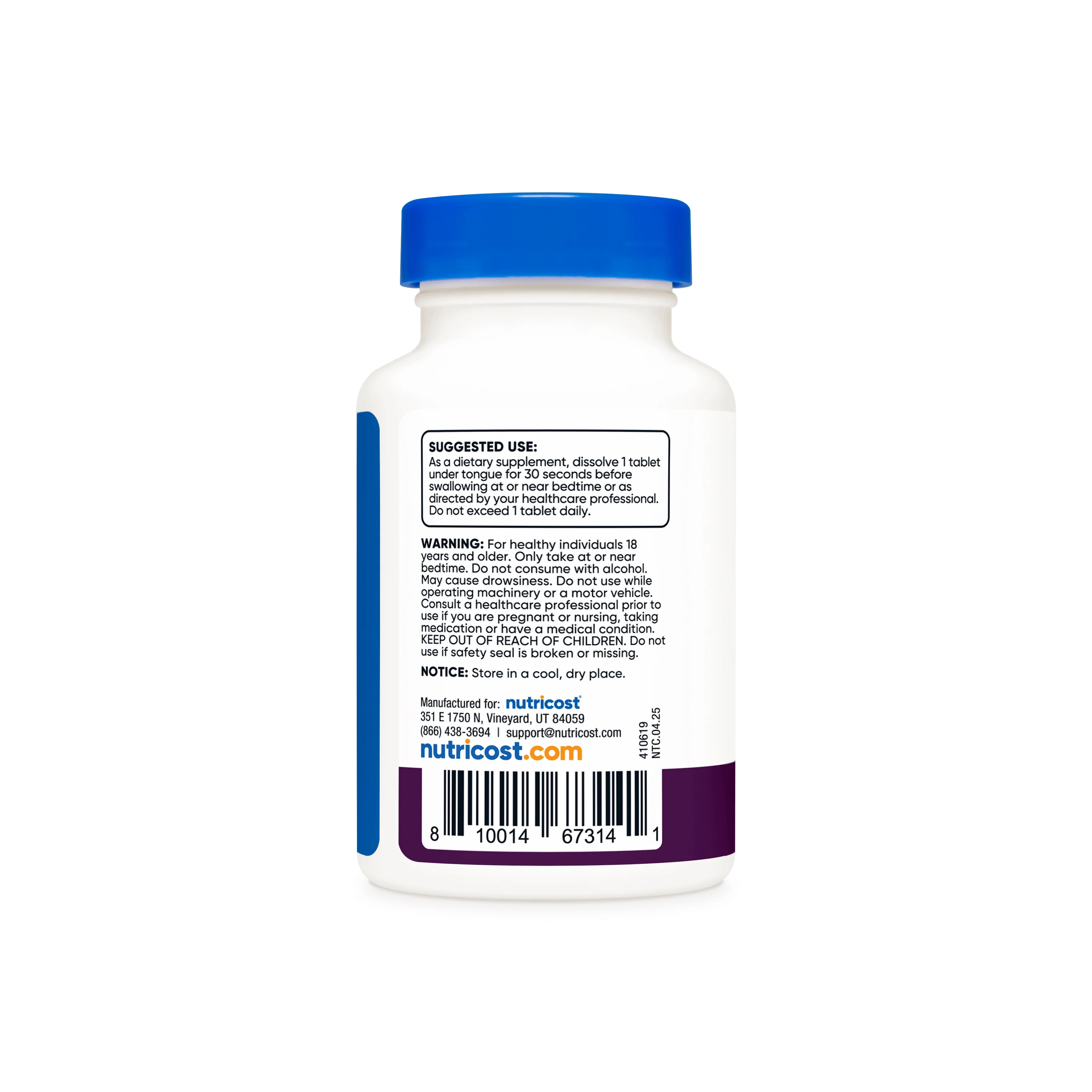 Nutricost Melatonin Tablets (Fast Dissolve) - Image 3