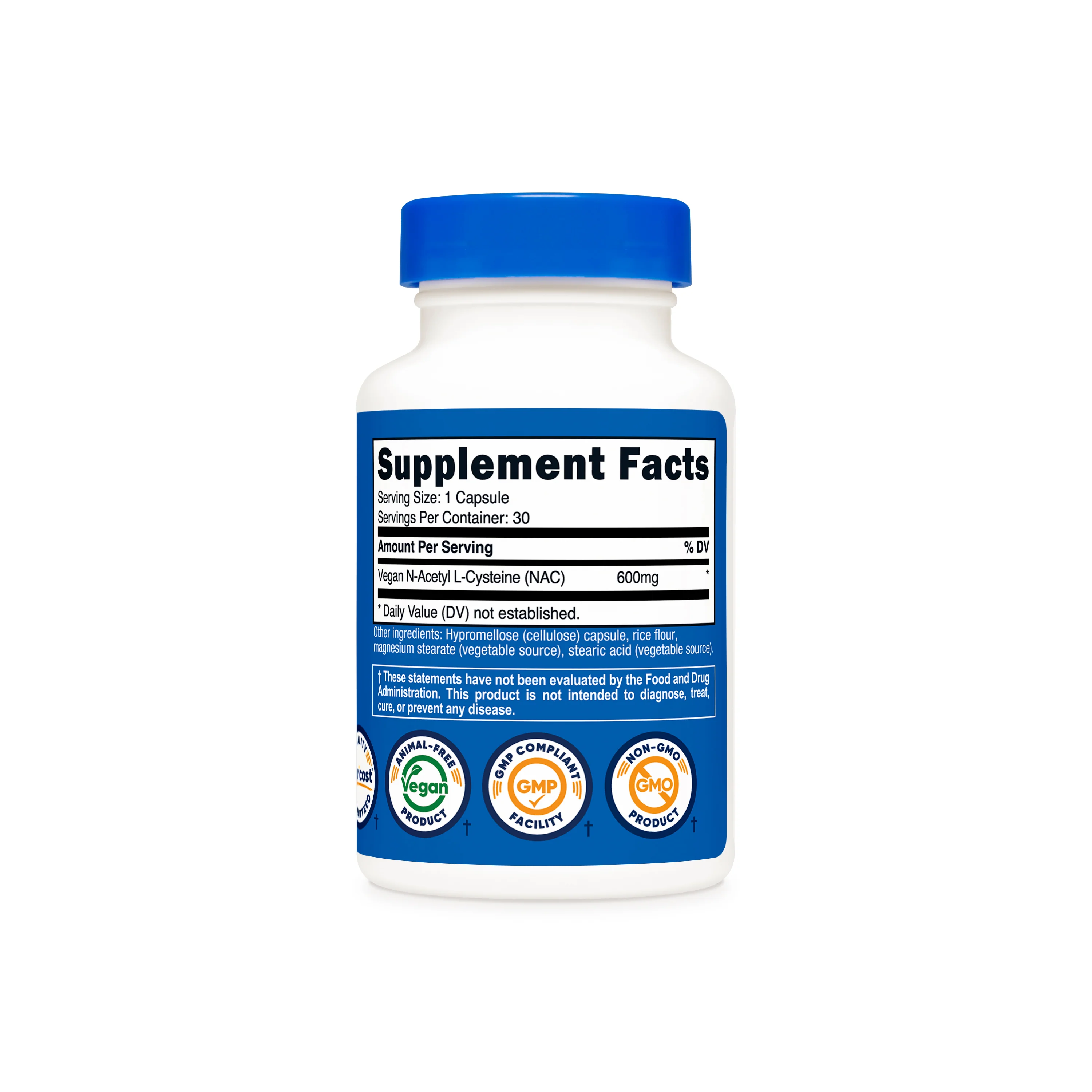 Nutricost N-Acetyl L-Cysteine (NAC) Capsules - Image 5