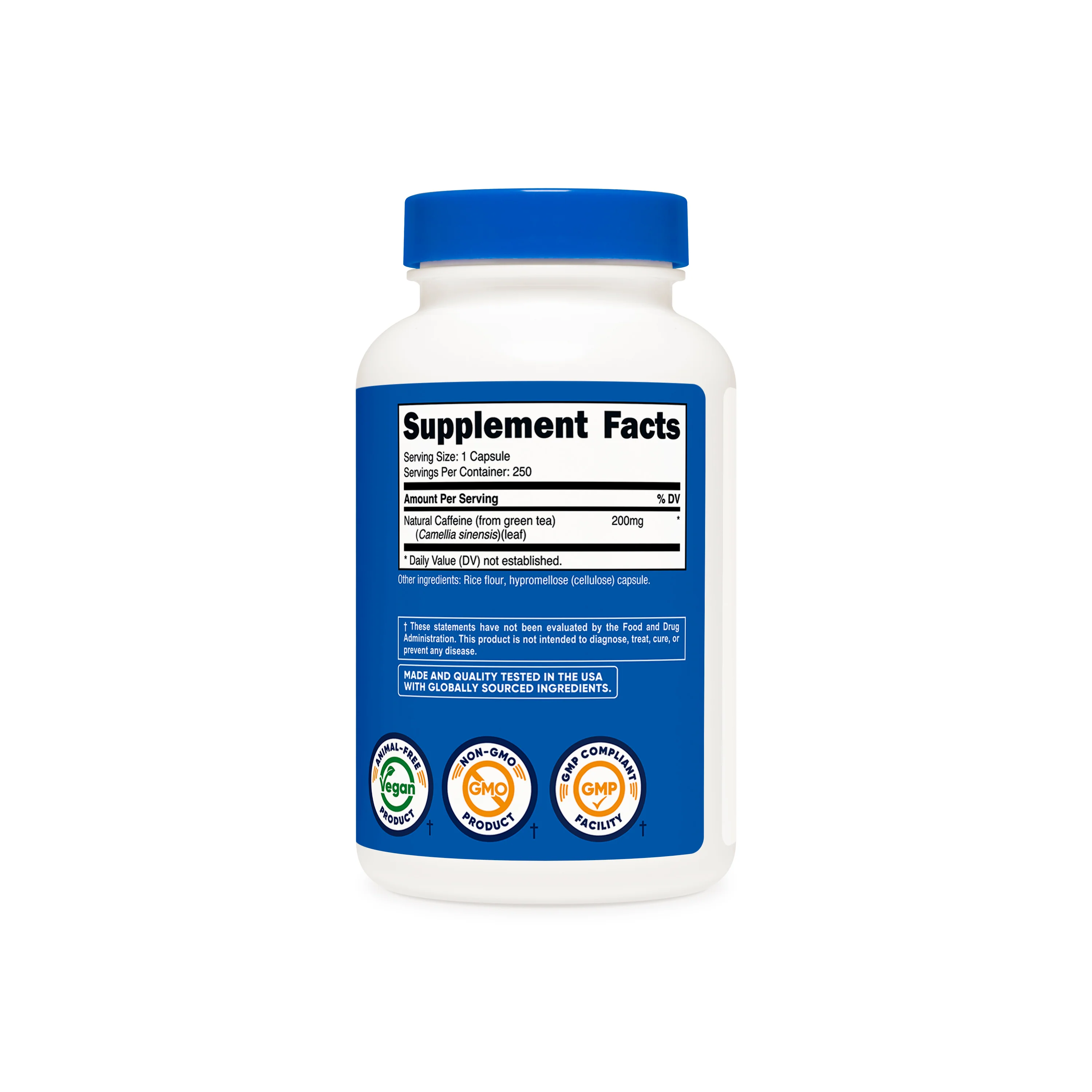 Nutricost Natural Caffeine Capsules - Image 3