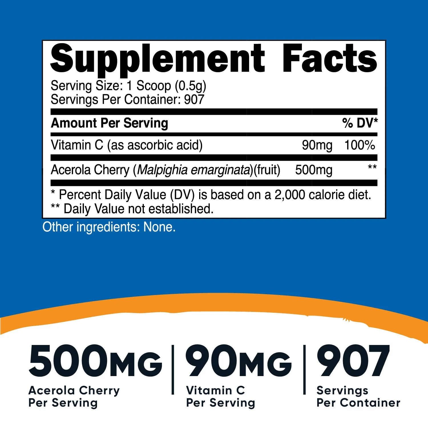 Nutricost Natural Vitamin C (Acerola Cherry) Powder - Image 4