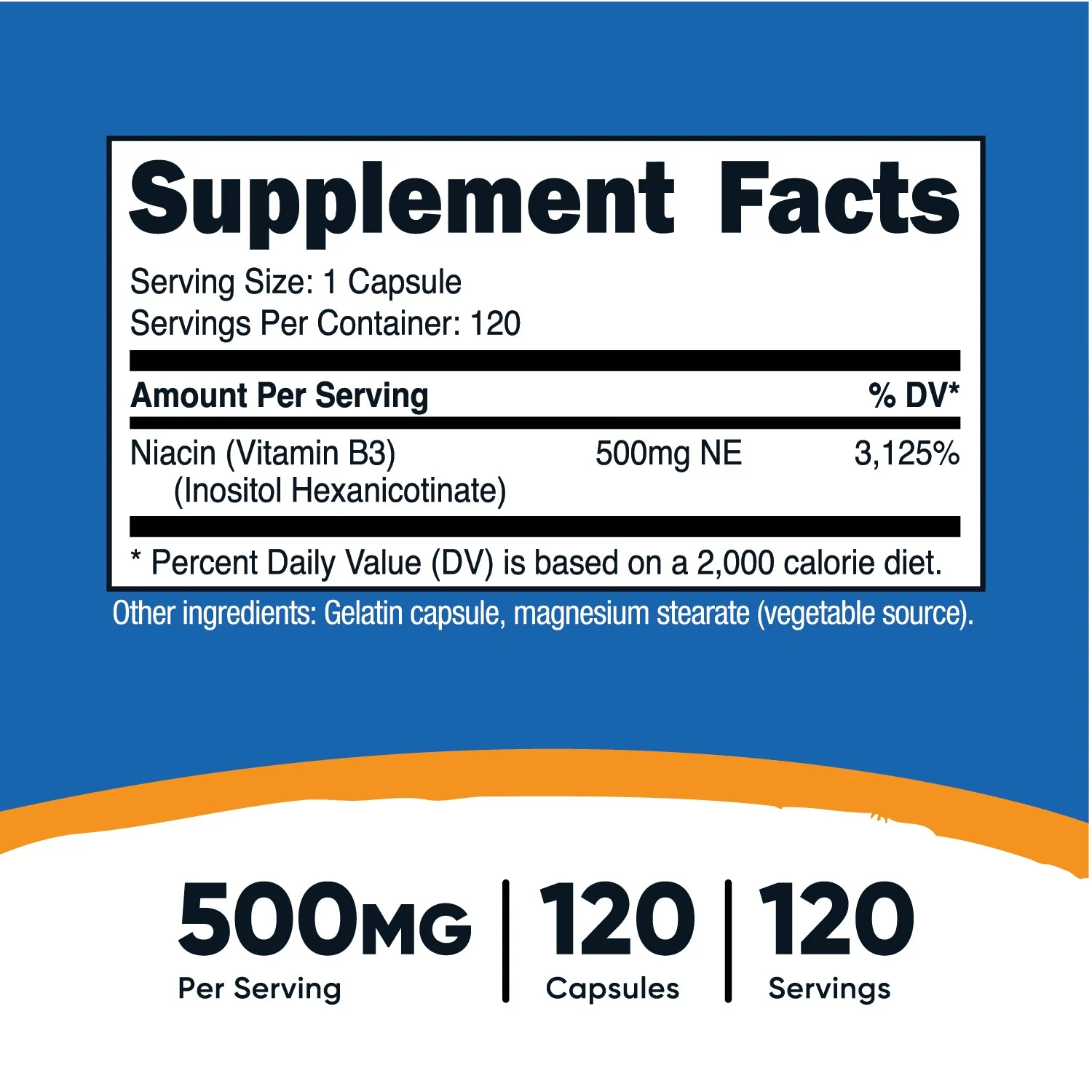 Nutricost Niacin (as Inositol Hexanicotinate) Capsules (Flush Free) - Image 2